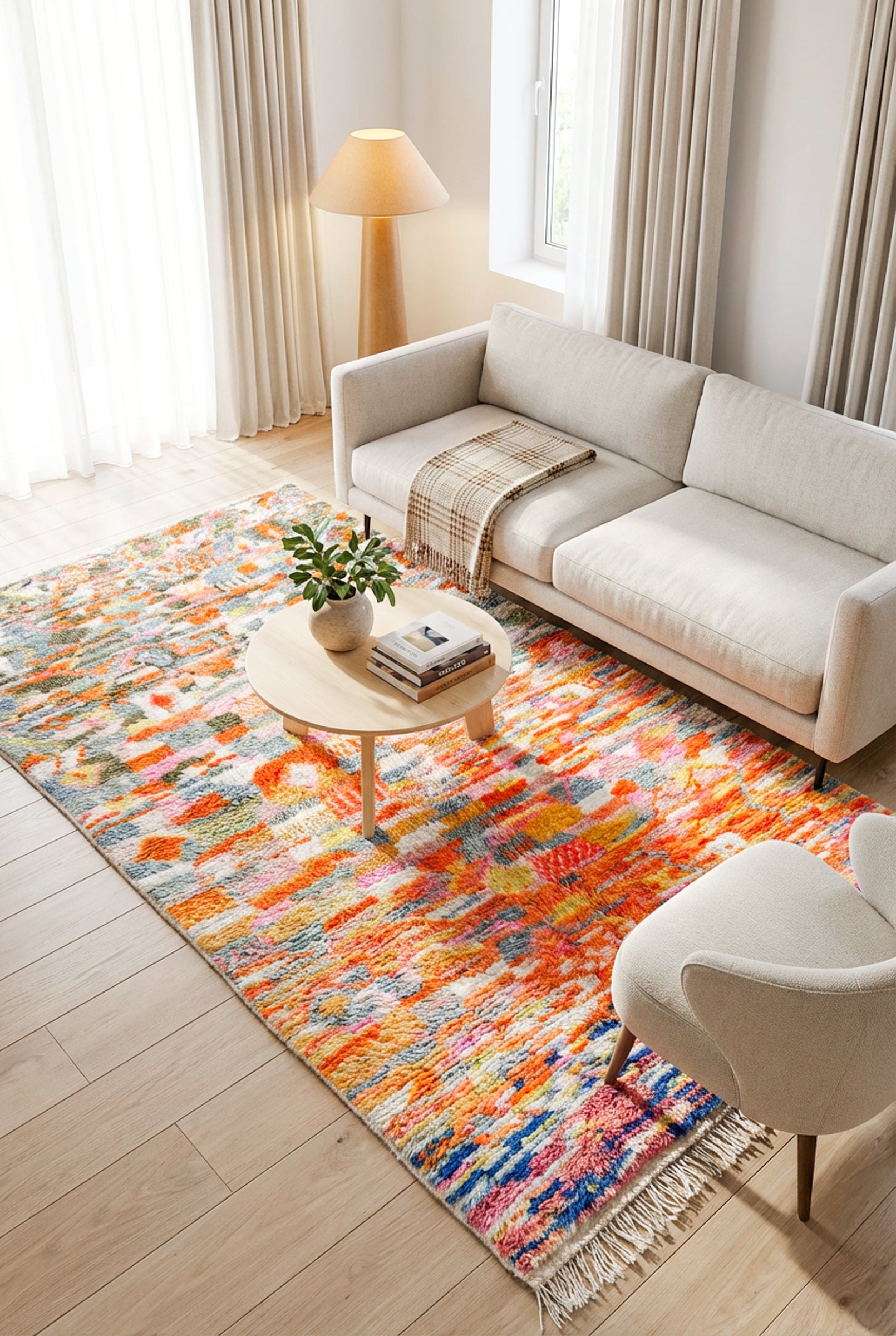 Colorful Berber rug 148 x 251 cm - No. 2365