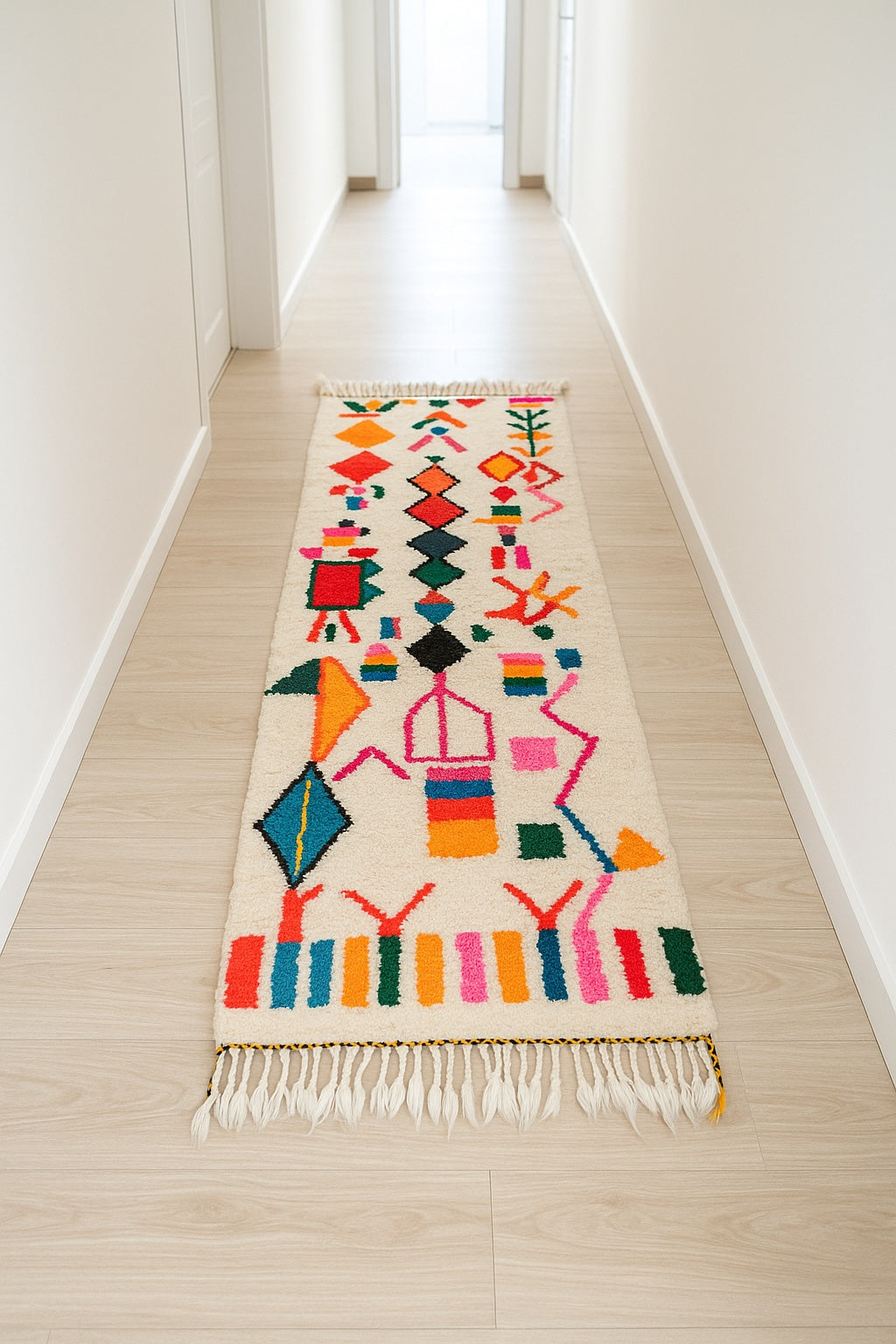 Colorful Berber Runner Rug 85 x 268 cm - No. 2222
