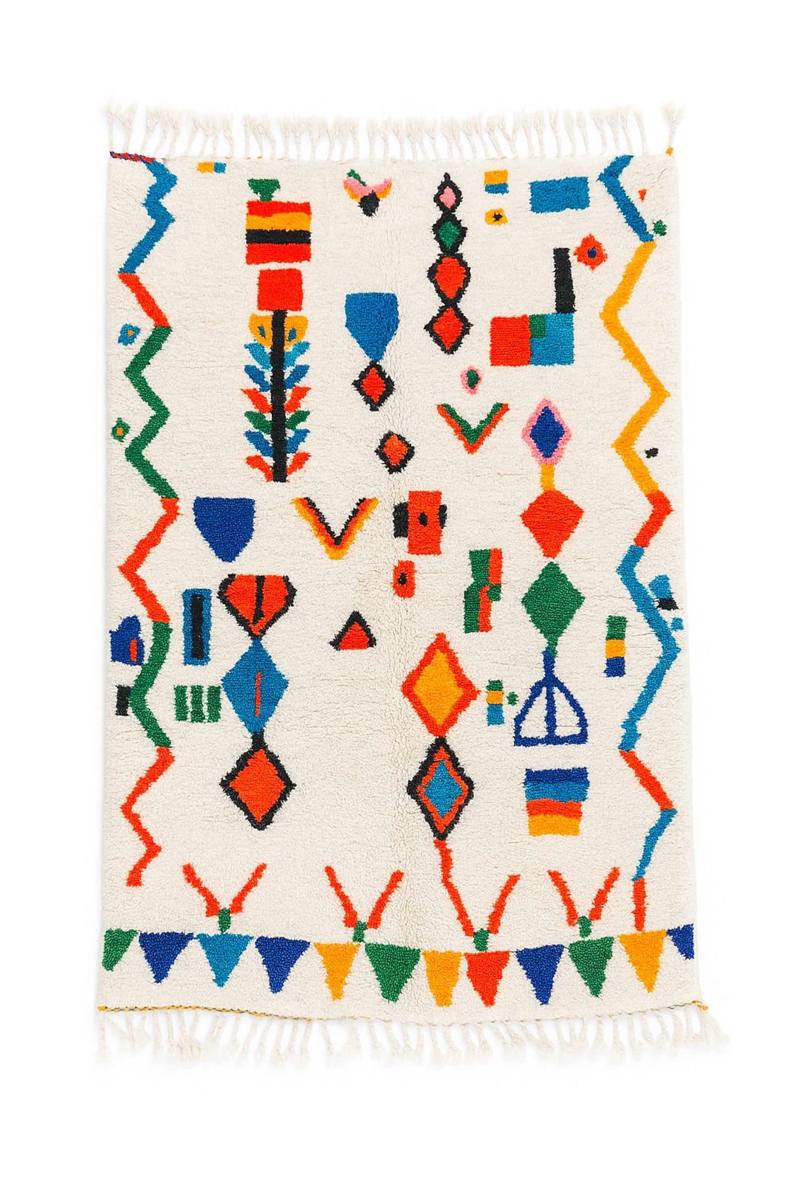 Colorful Berber rug 119 x 199 cm - n°2275