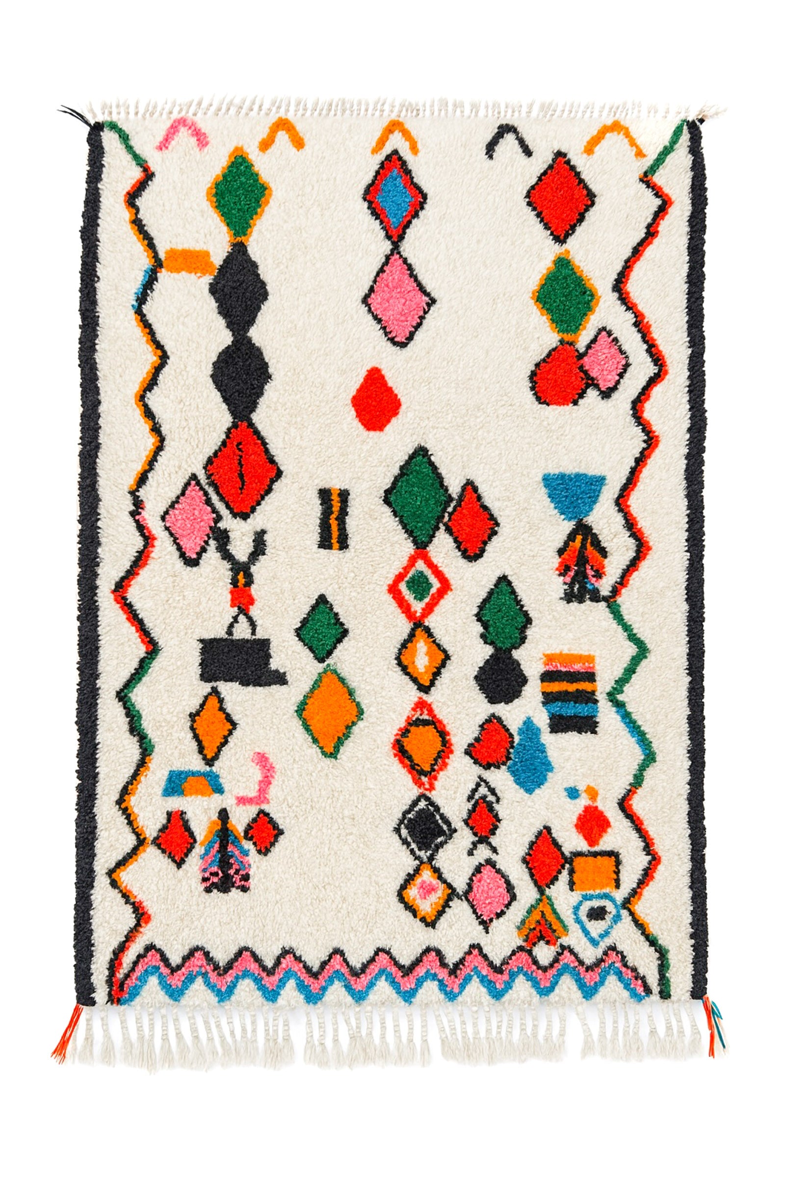 Tapis berbère coloré 105 x 174 cm - n°2453
