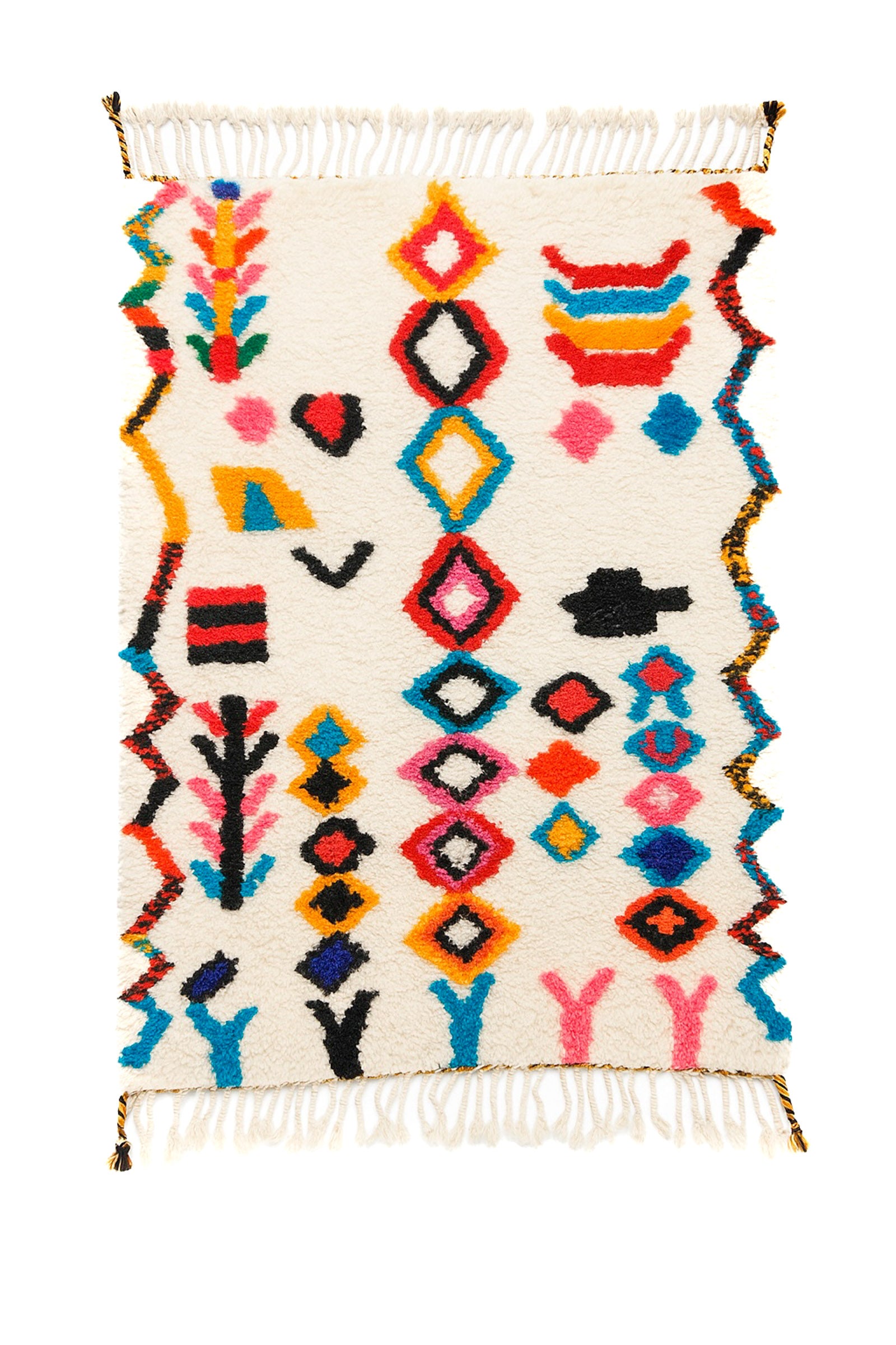 Tapis berbère coloré 85 x 137 cm - n°1991