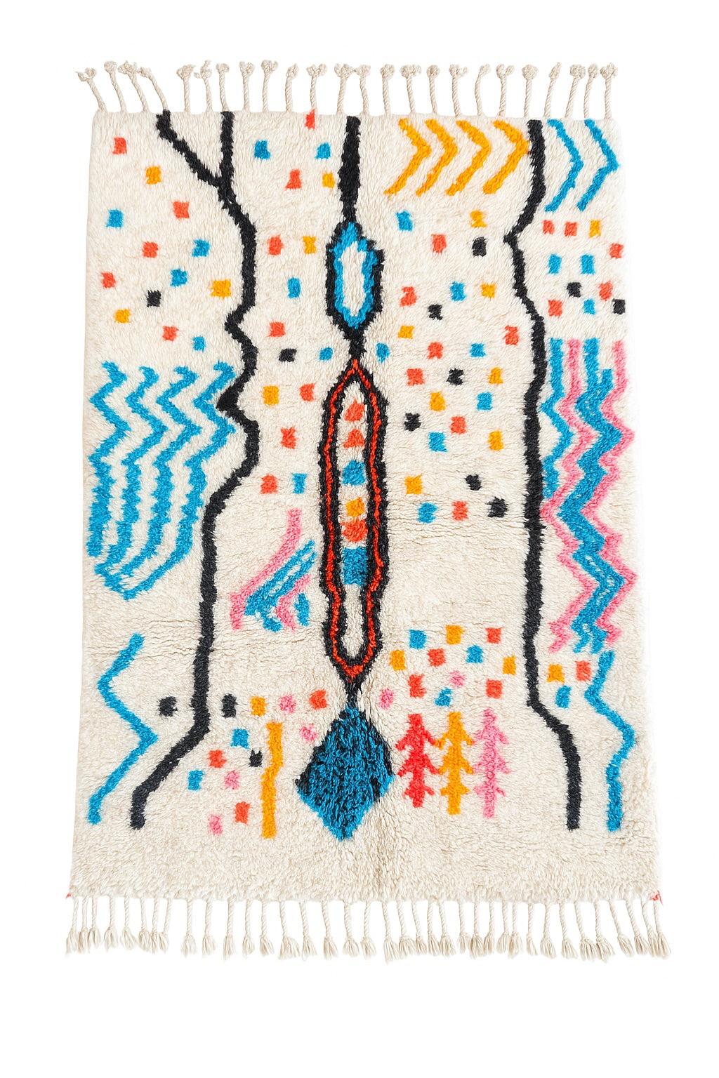 Colorful Berber rug 115 x 181 cm - n°2299