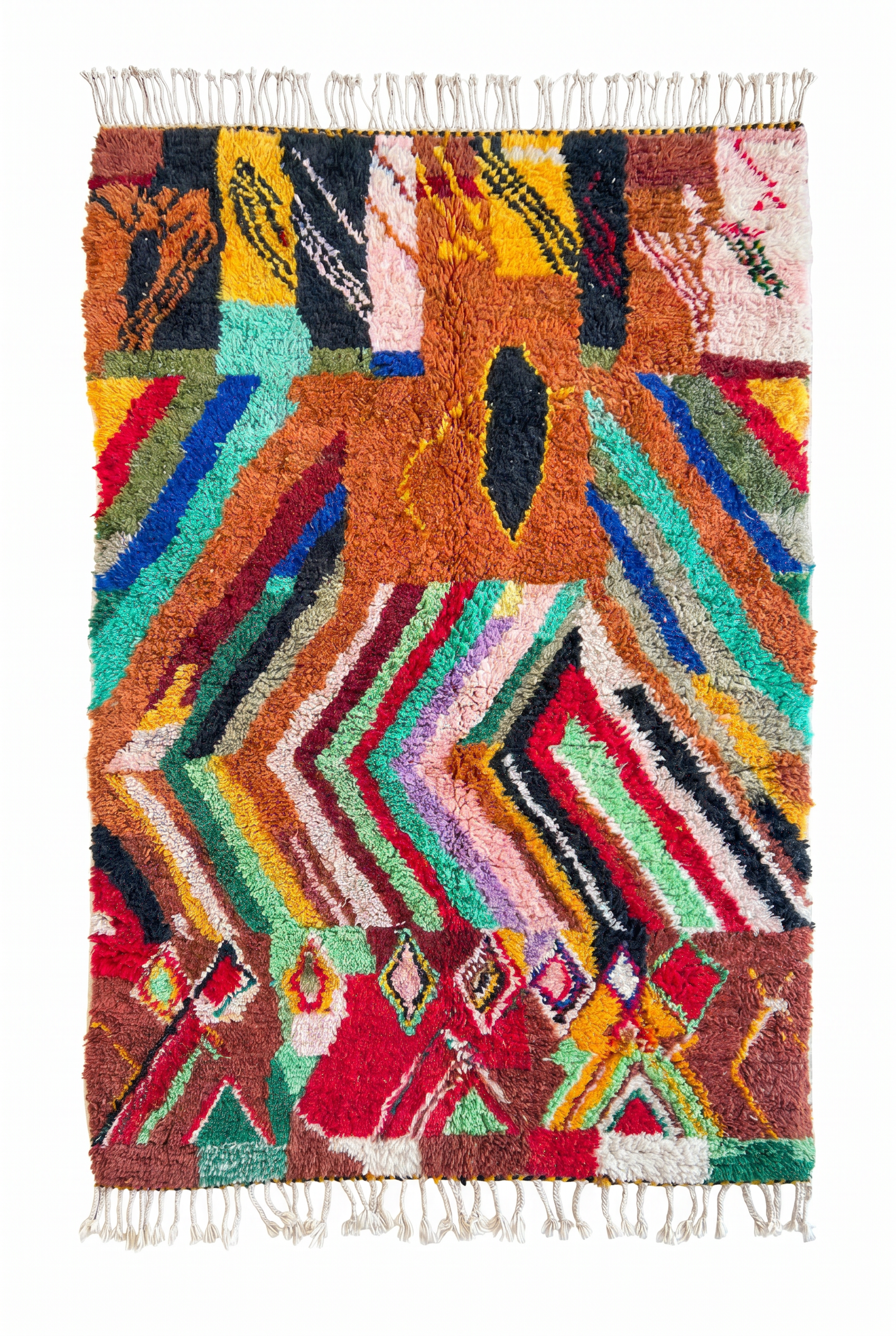 Kleurrijk Berber tapijt 144 x 270 cm - n°1930