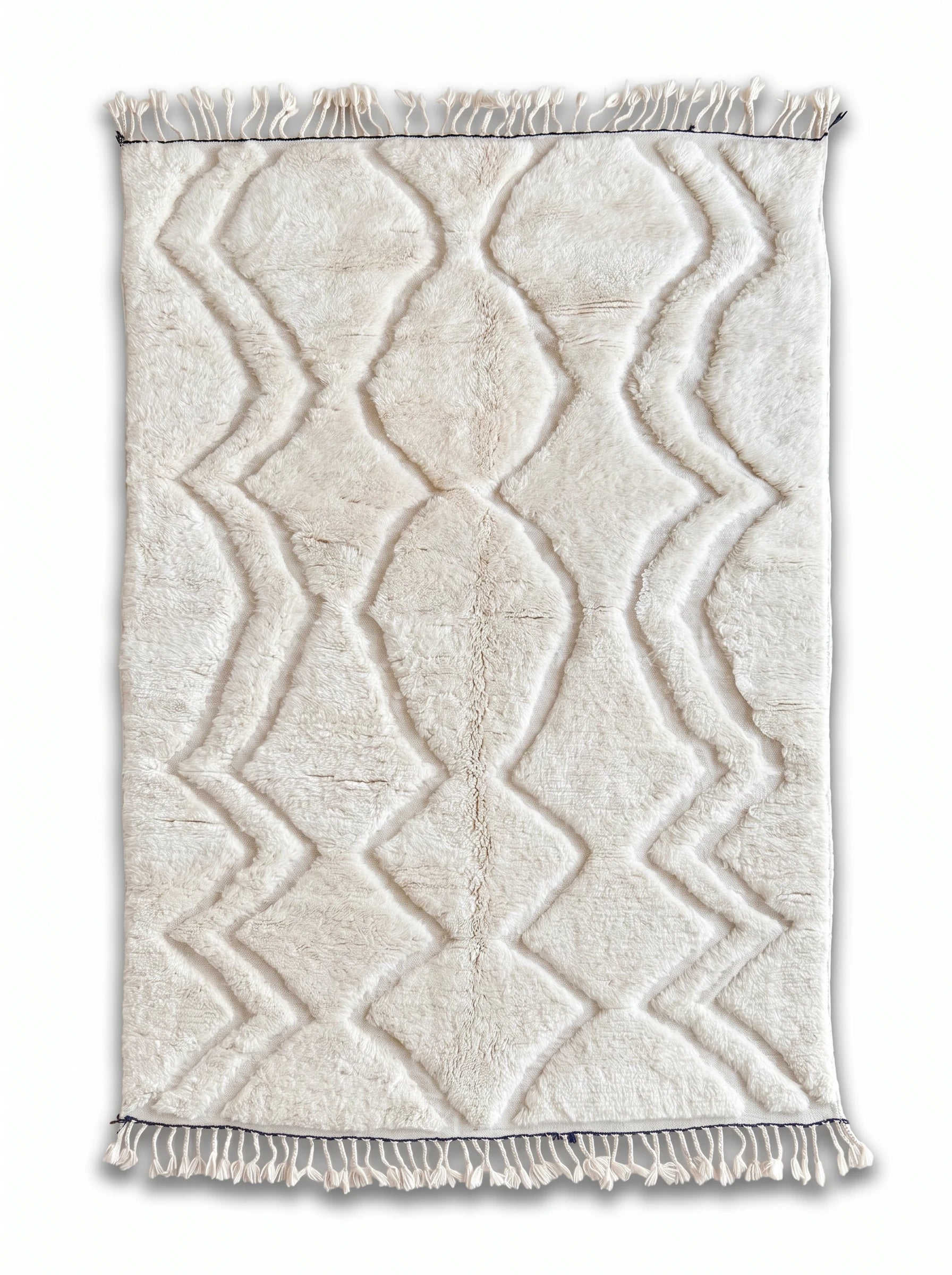 Tappeto Beni Ouarain 150 x 281 cm, tappeto berbero fatto a mano in lana | Tamazi