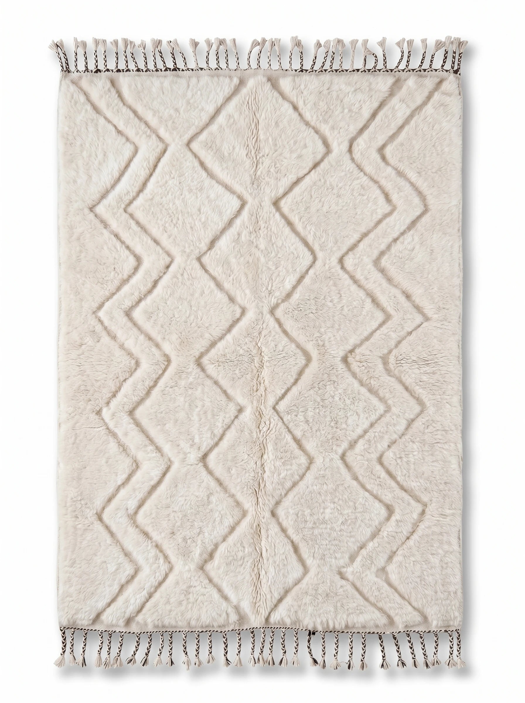 Tappeto Beni Ouarain 150 x 287 cm, tappeto berbero fatto a mano in lana | Tamazi