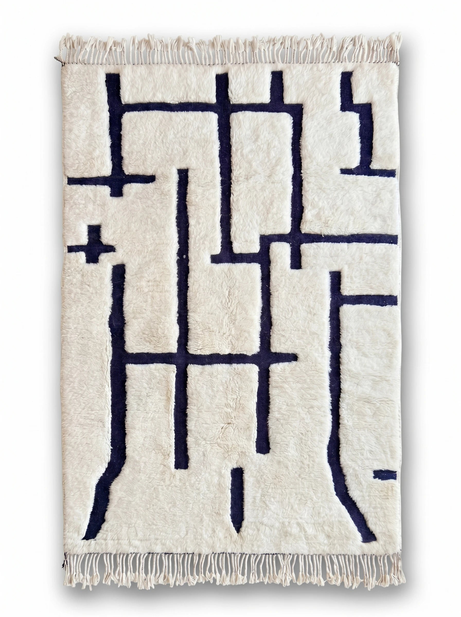Tappeto Beni Ouarain 156 x 274 cm, tappeto berbero fatto a mano in lana | Tamazi