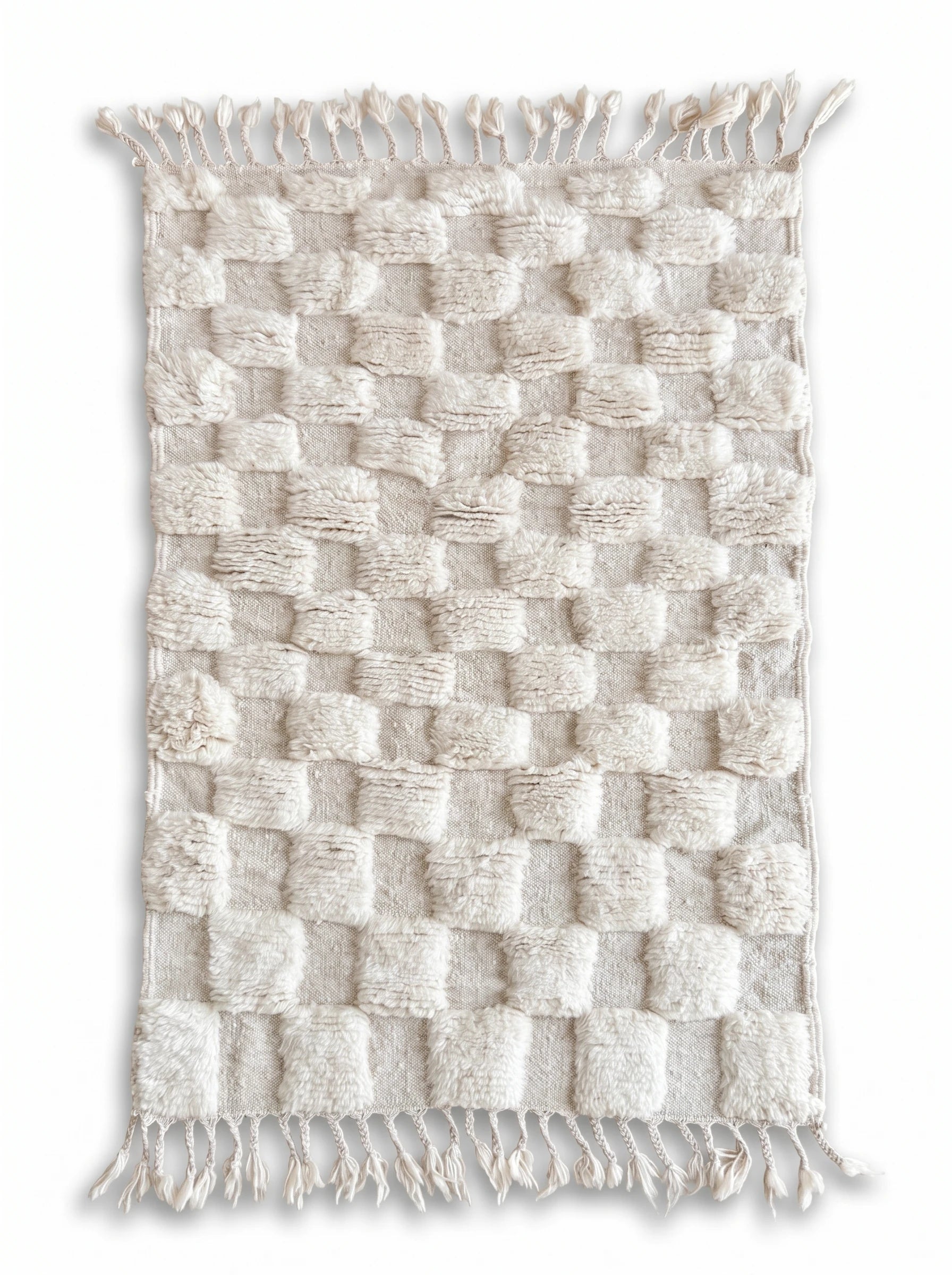 Tappeto Beni Ouarain 91 x 168 cm, tappeto berbero fatto a mano in lana | Tamazi