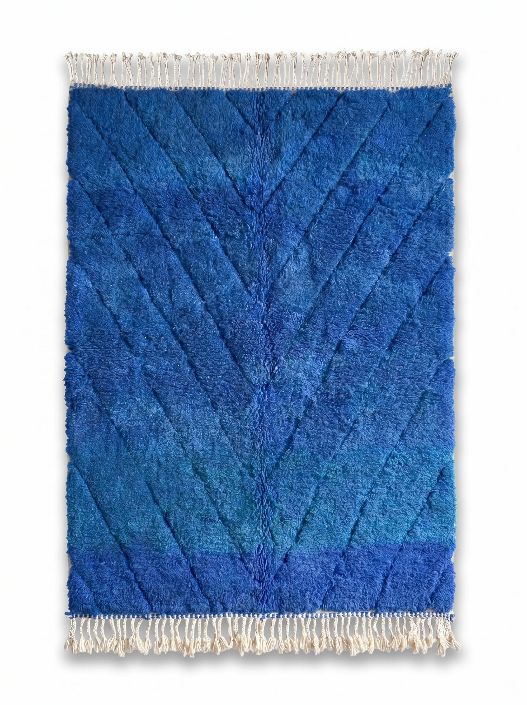 Kleurrijk Berbers tapijt 150 x 266 cm, handgemaakt van wol | Tamazi