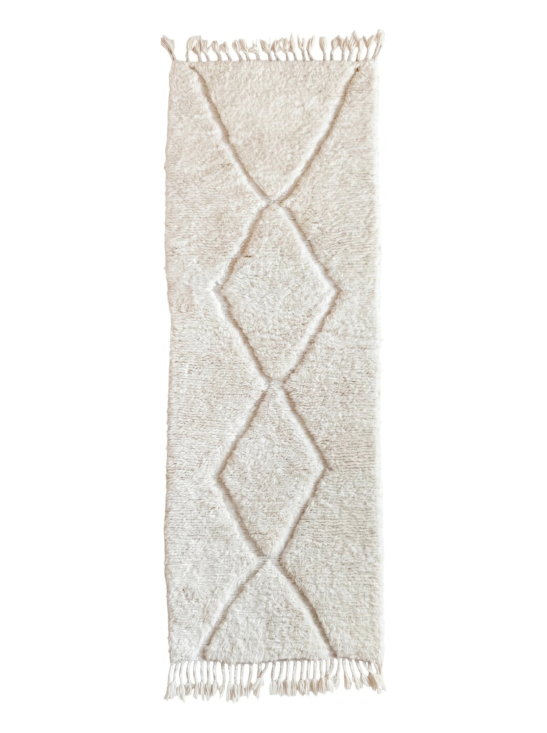 Tappeto da corridoio Beni Ouarain 86 x 263 cm, tappeto berbero fatto a mano in lana | Tamazi