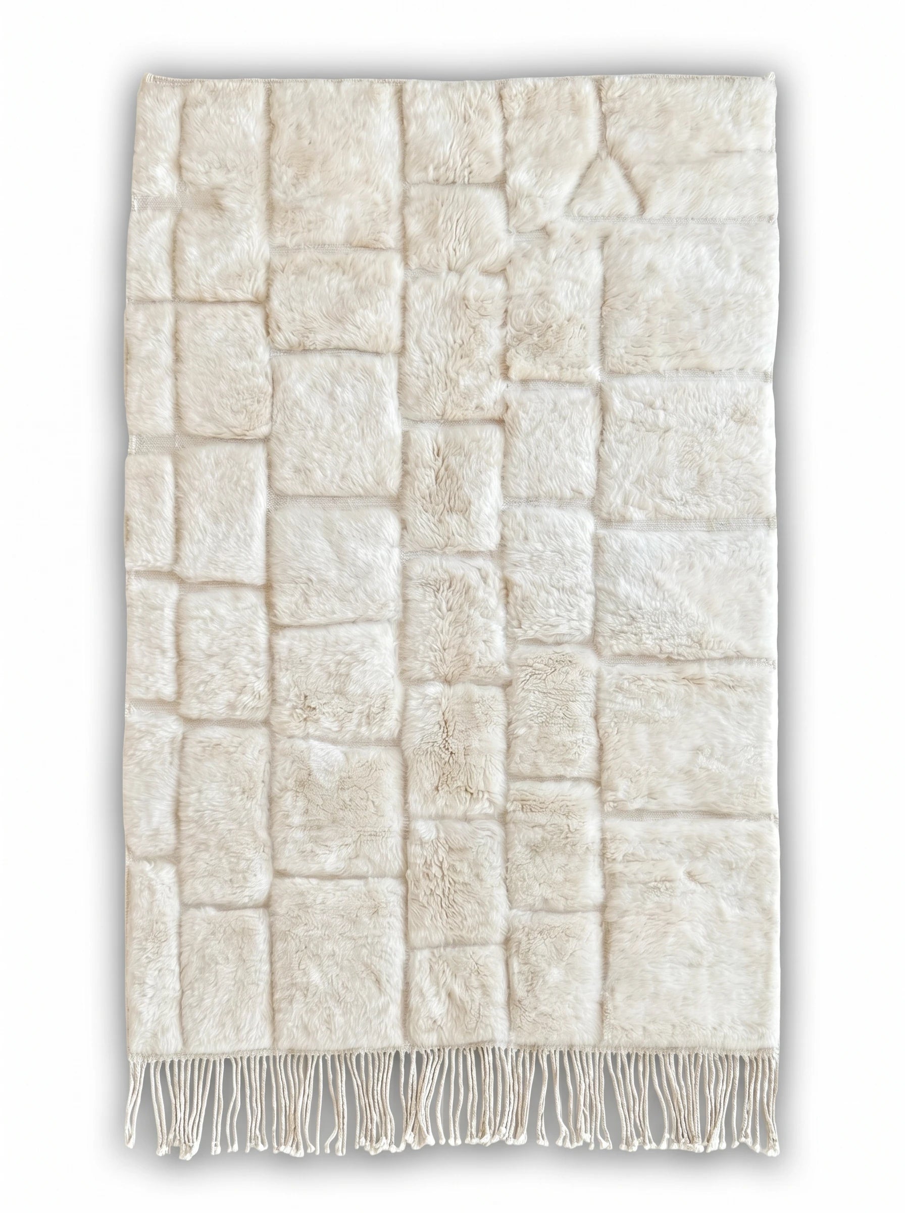 Teppich M'rirt 144 x 275 cm, handgefertigter Berberteppich aus Wolle | Tamazi