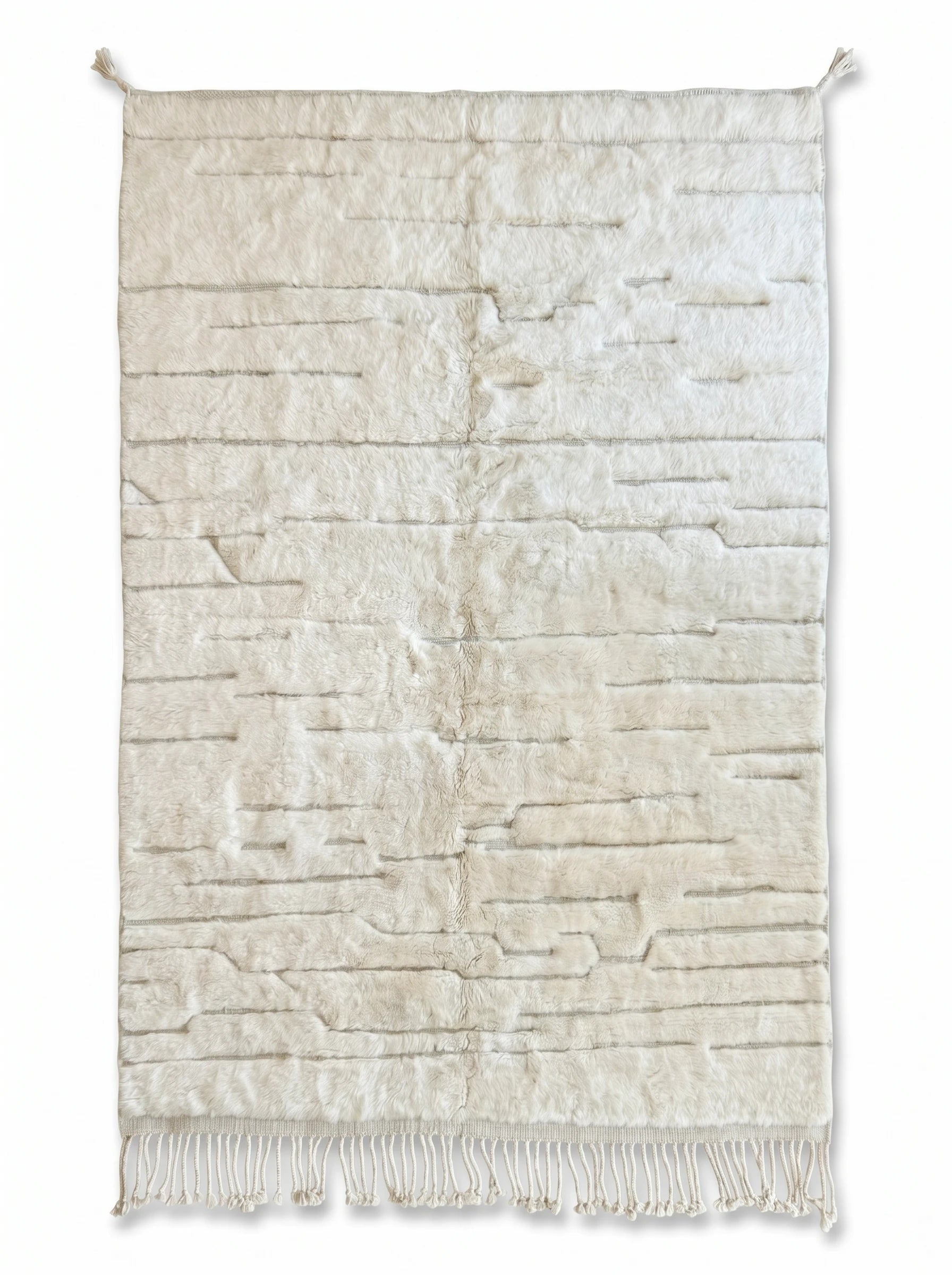 Teppich M'rirt 201 x 319 cm, handgefertigter Berberteppich aus Wolle | Tamazi