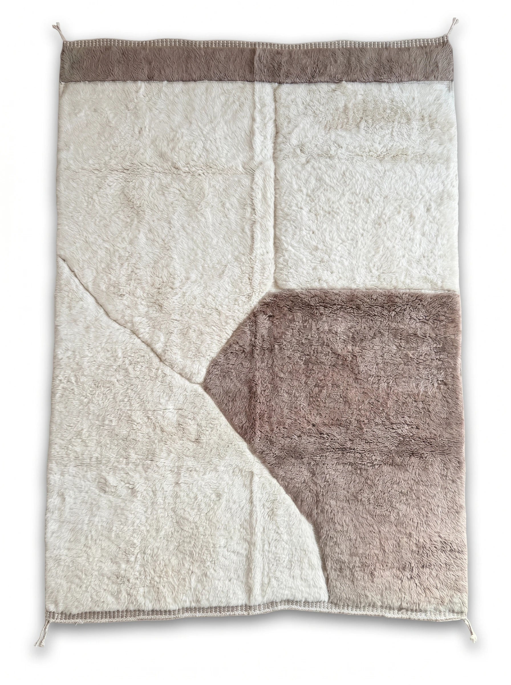 Teppich M'rirt 204 x 296 cm, handgefertigter Berberteppich aus Wolle | Tamazi