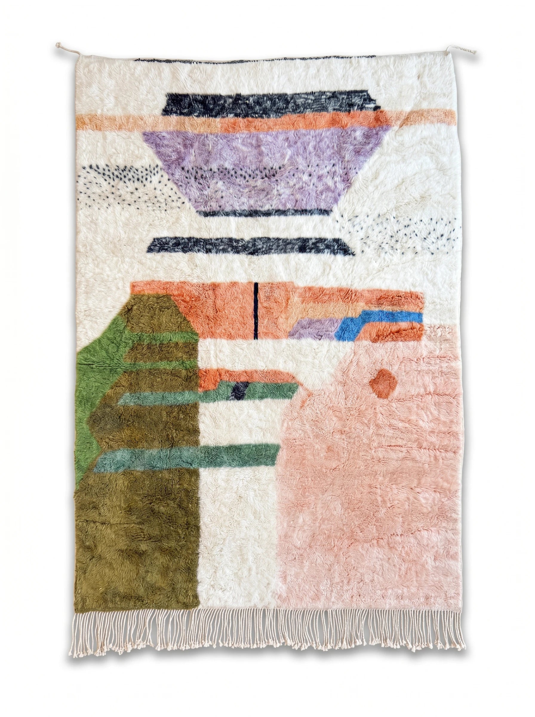 Tapis M'rirt 212 x 313 cm, tapis berbère fait main en laine | Tamazi