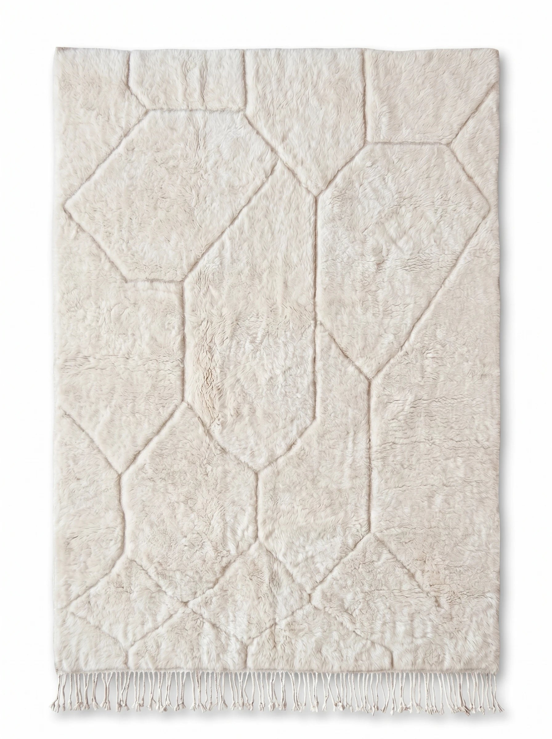 Teppich M'rirt 253 x 362 cm, handgefertigter Berberteppich aus Wolle | Tamazi