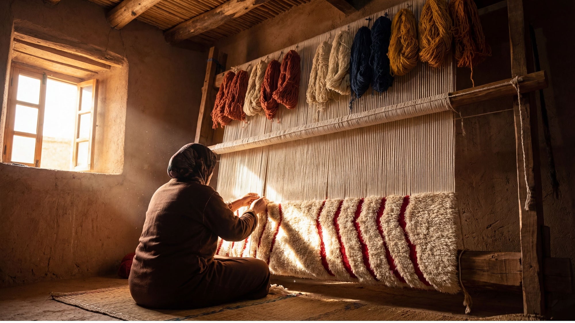 Tapis berbère fait main : les 7 étapes fascinantes de sa fabrication artisanale