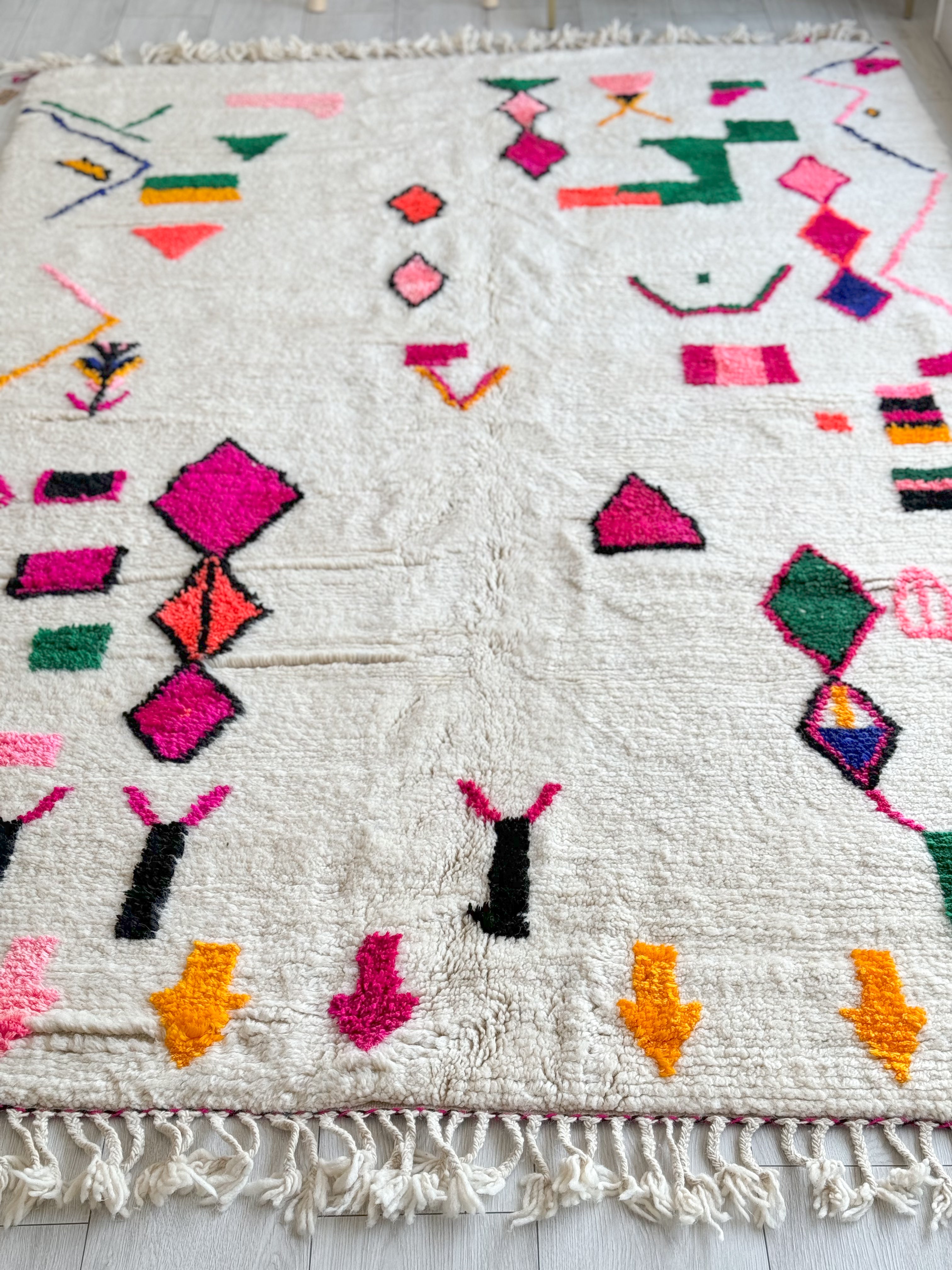 Colorful Berber rug 180 x 290 cm - n°996