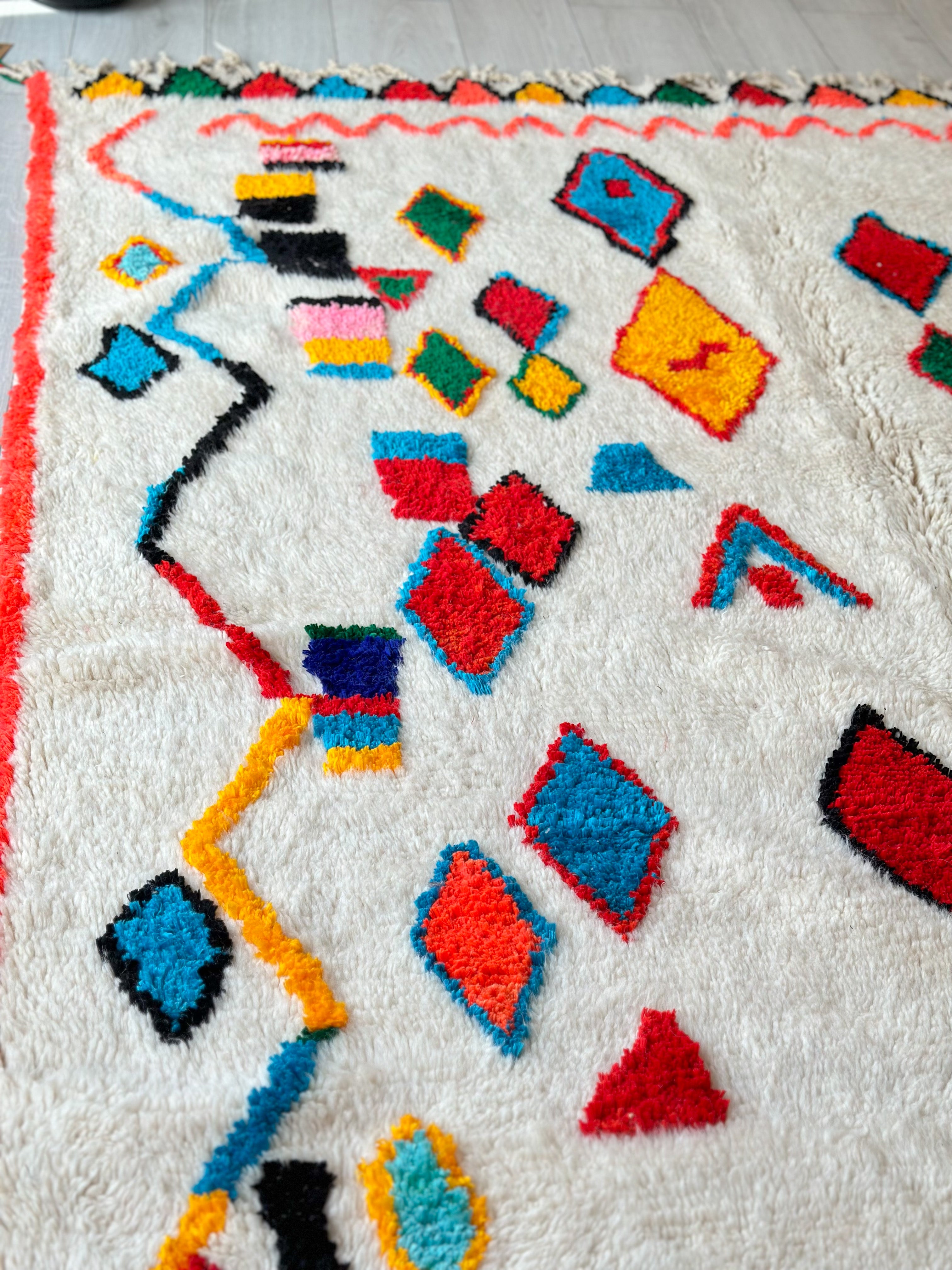 Colorful Berber rug 192 x 305 cm - n°599