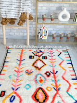 Colorful Berber rug 97 x 160 cm - n°649