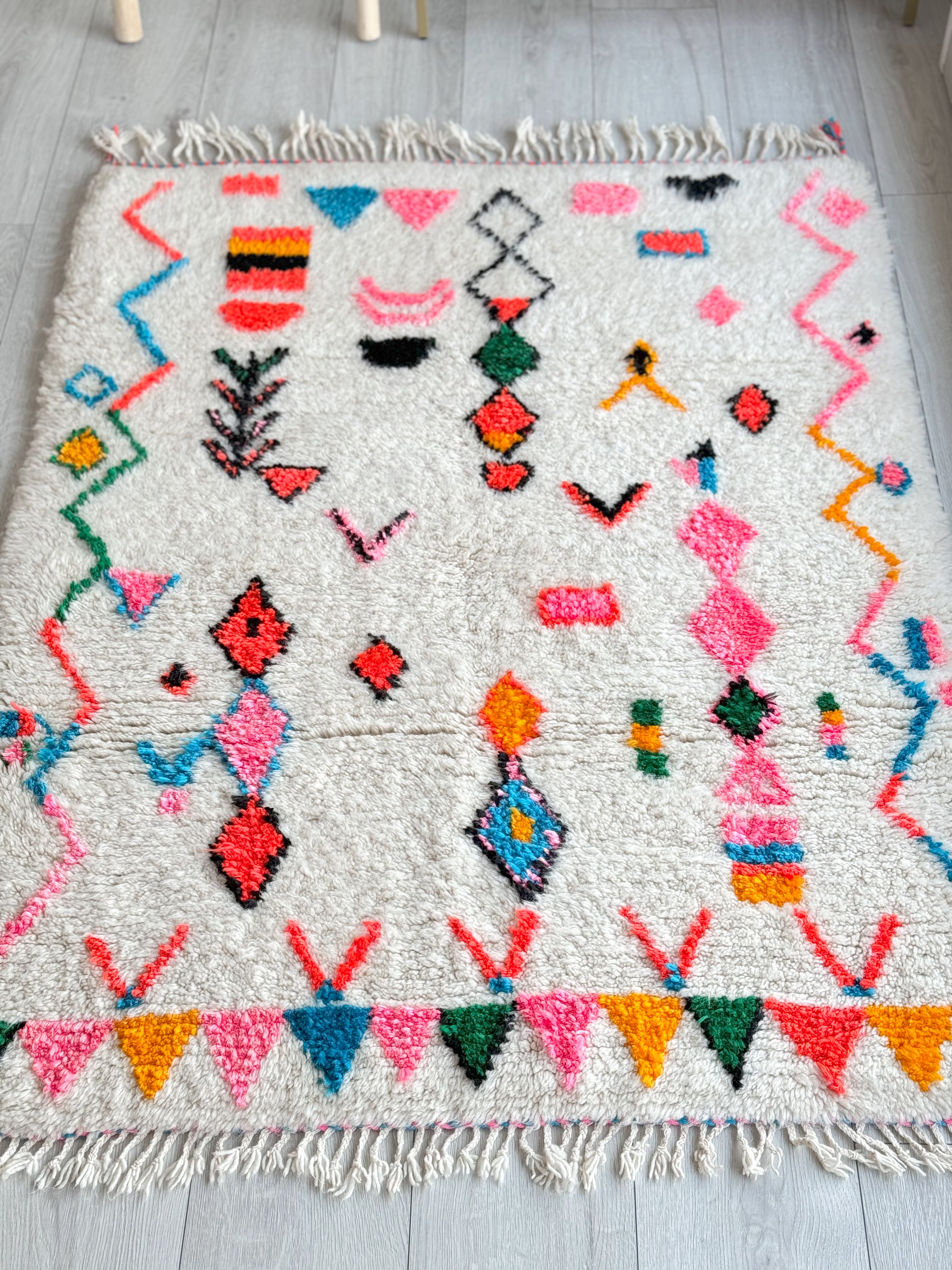 Colorful Berber rug 117 x 171 cm - n°887