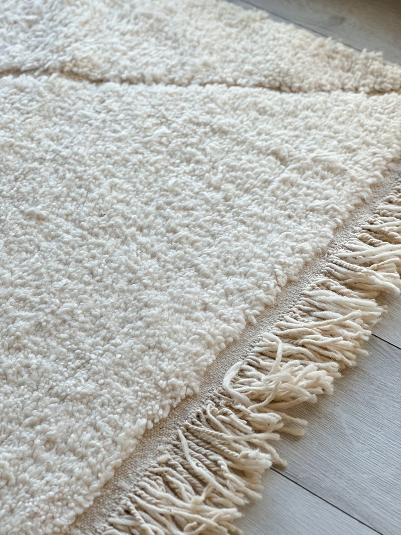 Beni Ouarain shaggy rug - 198 x 306 cm - n°758