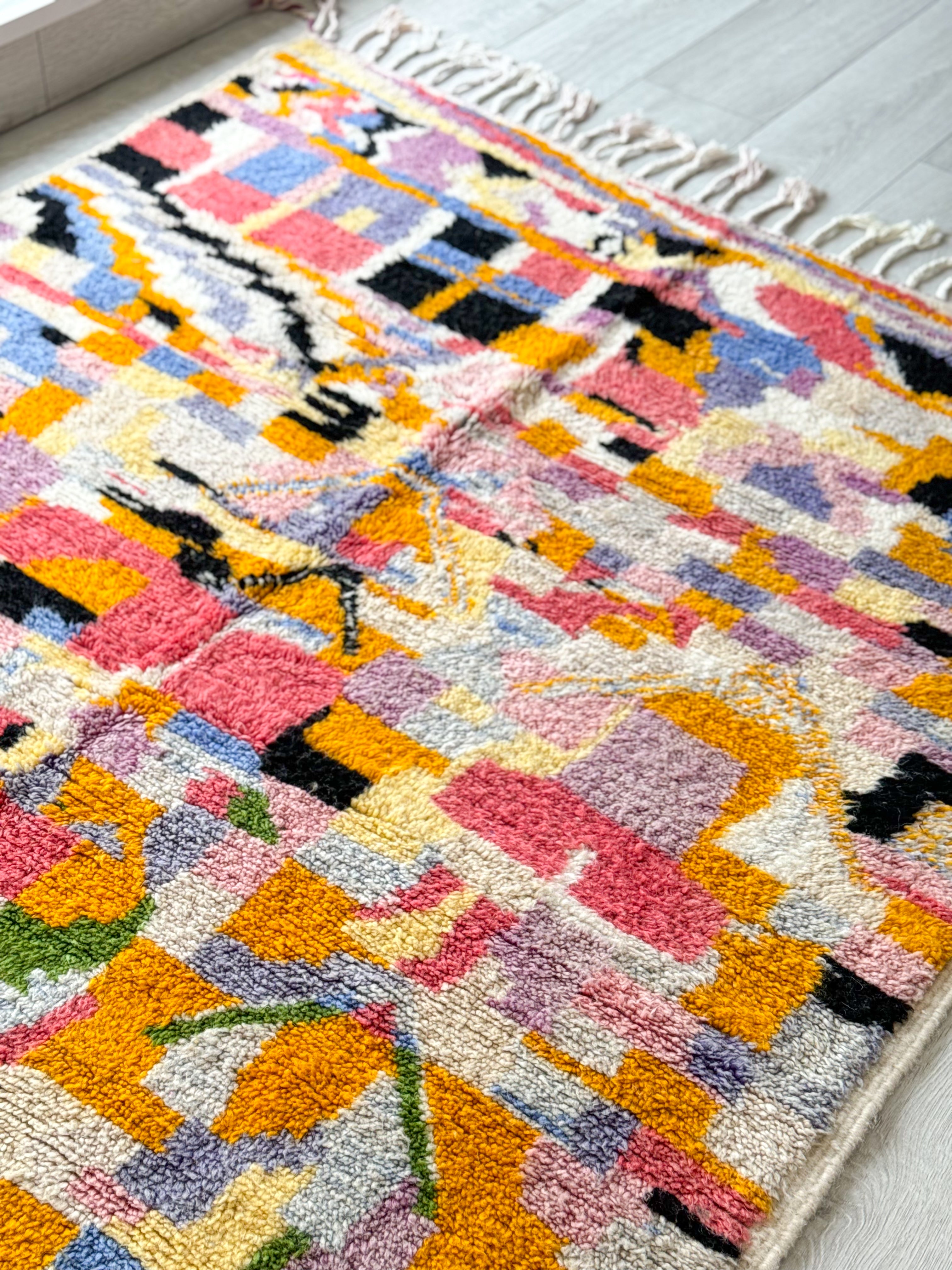 Colorful Berber rug 156 x 256 cm / 5.1 x 8.4 ft - n°1165