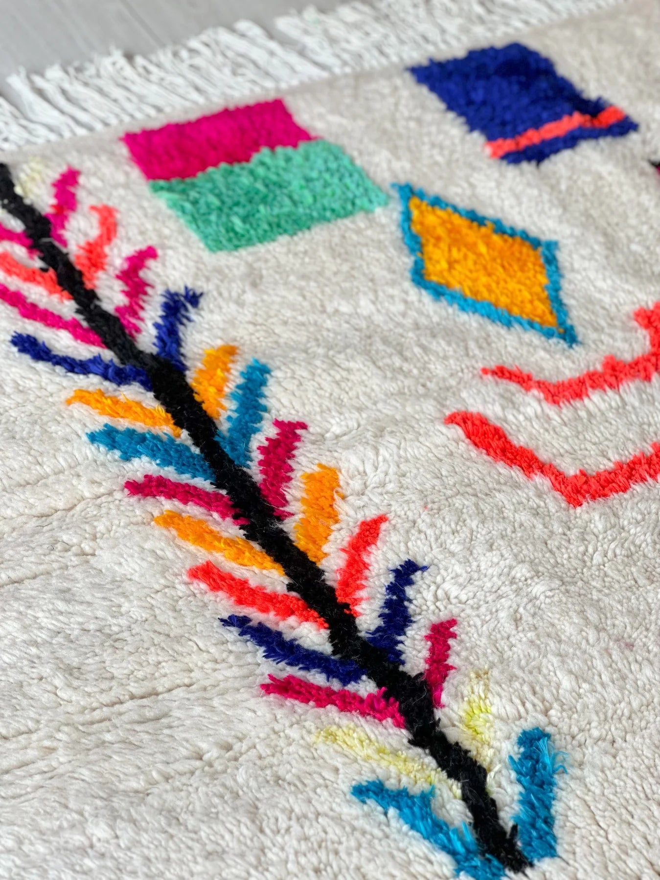 Colorful Berber carpet - n°593