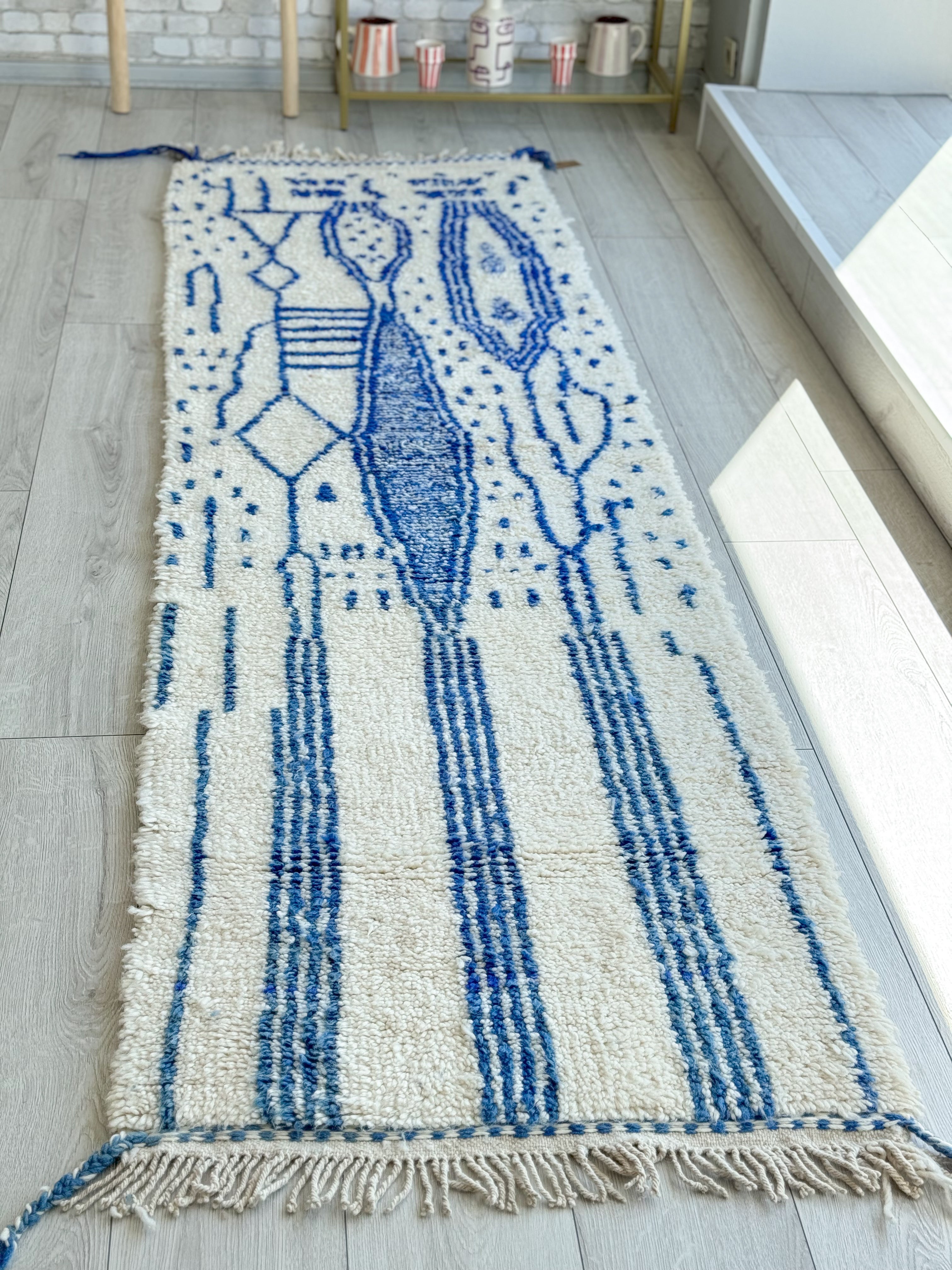 Beni Ouarain hallway rug 83 x 300 cm - n°1029