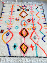 Colorful Berber rug 97 x 160 cm - n°649