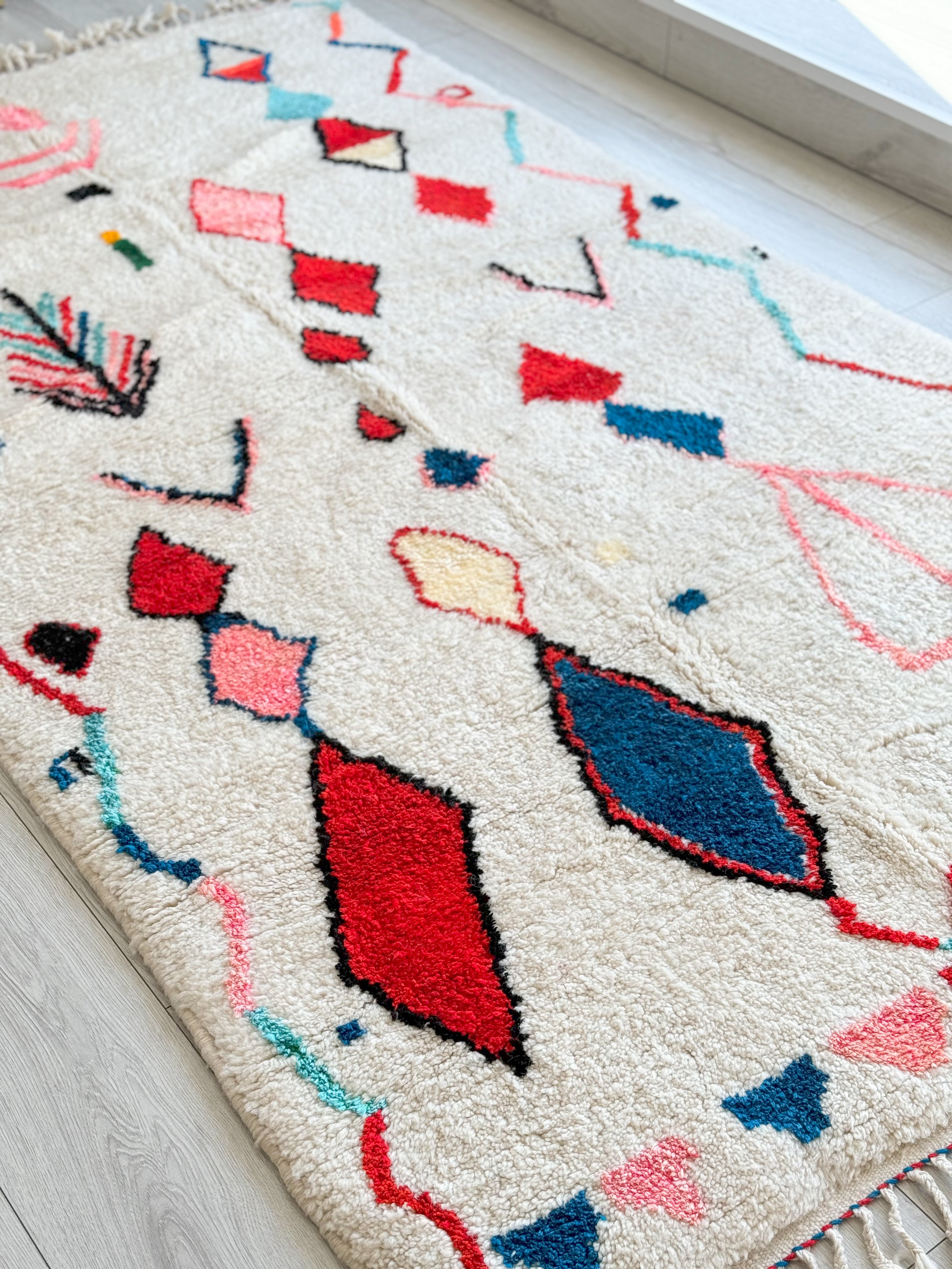 Colorful Berber rug 150 x 282cm - n°946