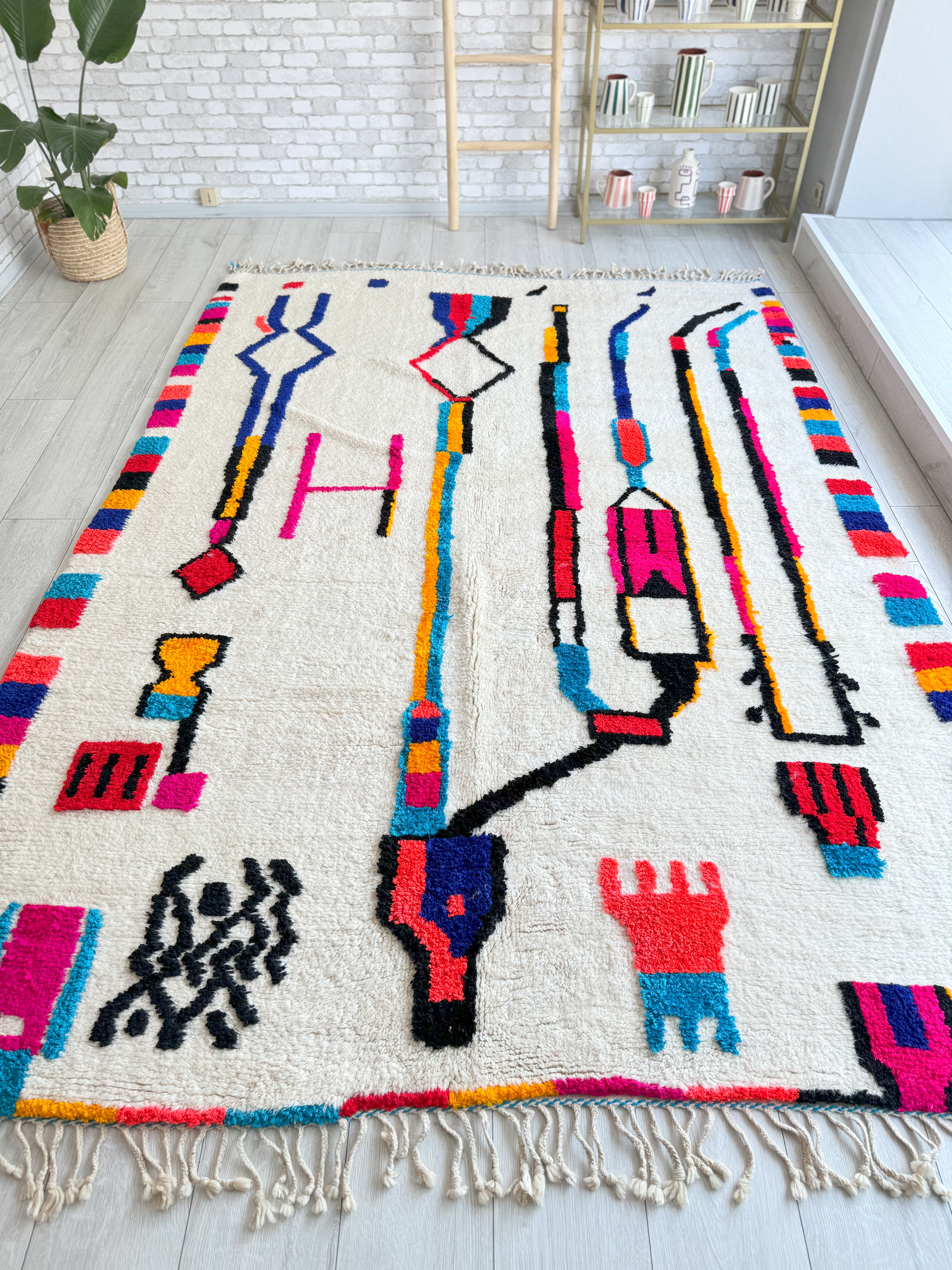 Colorful Berber rug 208 x 300 cm - n°1166