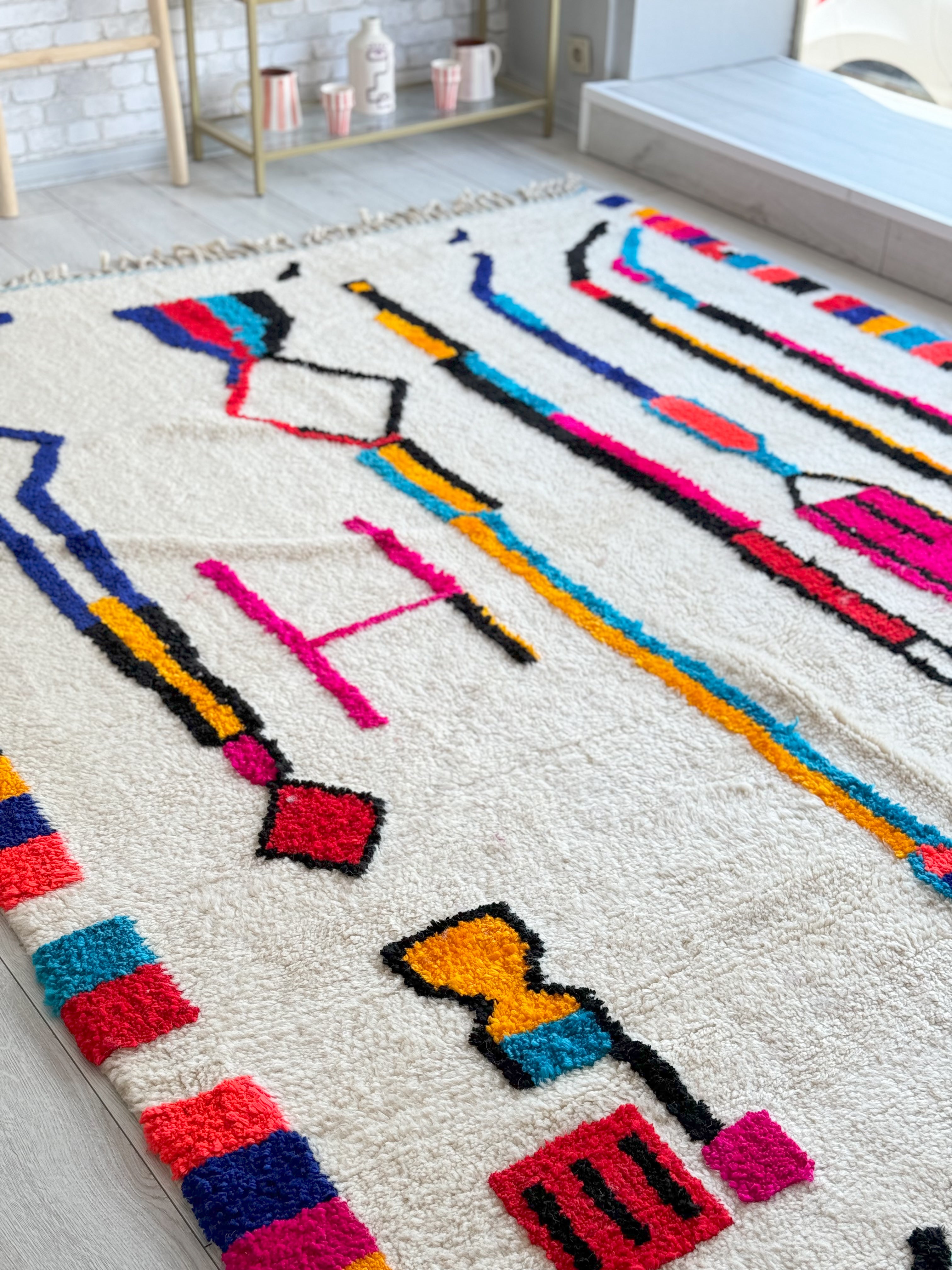 Colorful Berber rug 208 x 300 cm - n°1166