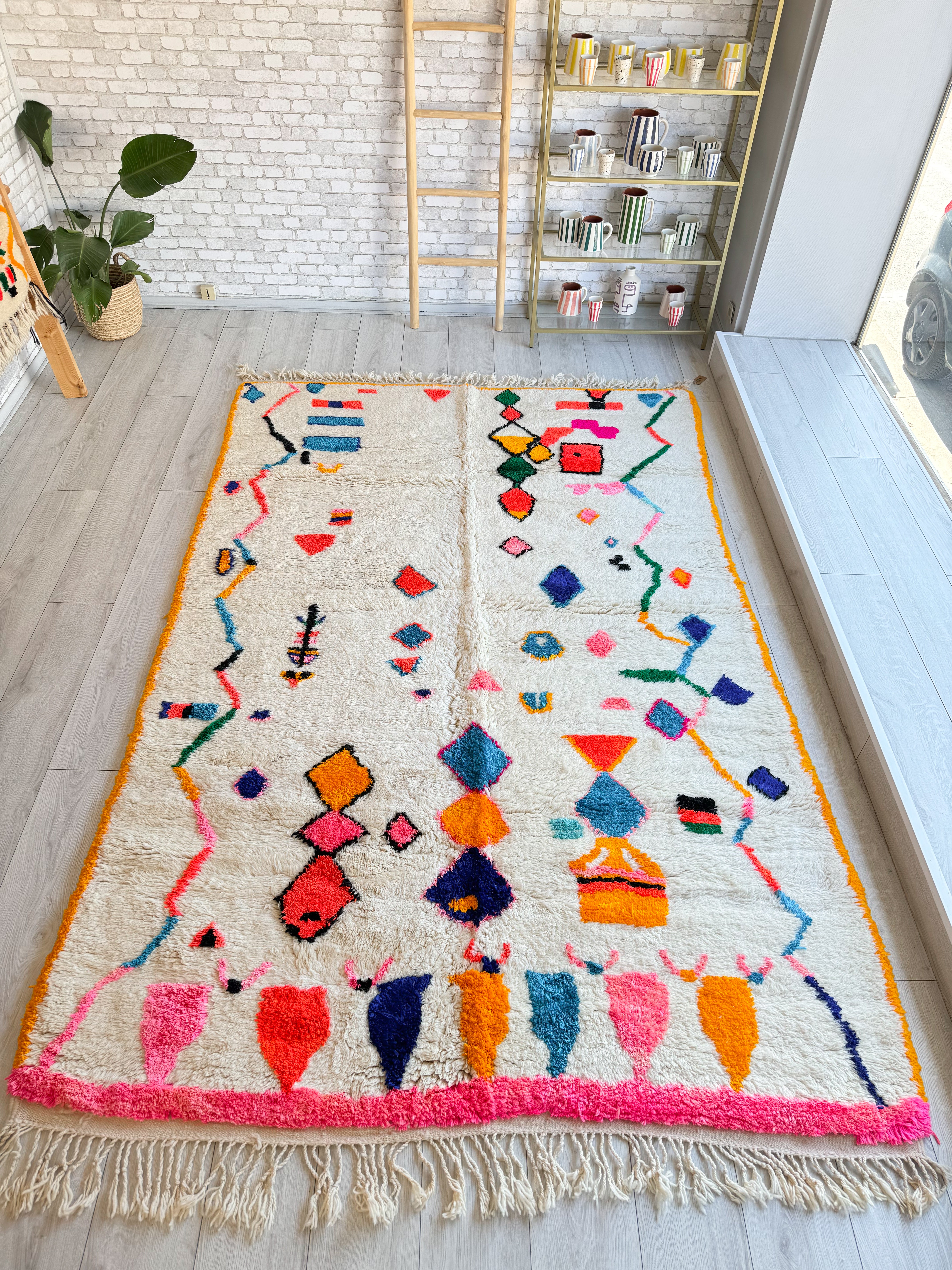 Tapis berbère coloré 195 x 306 cm - n°1189