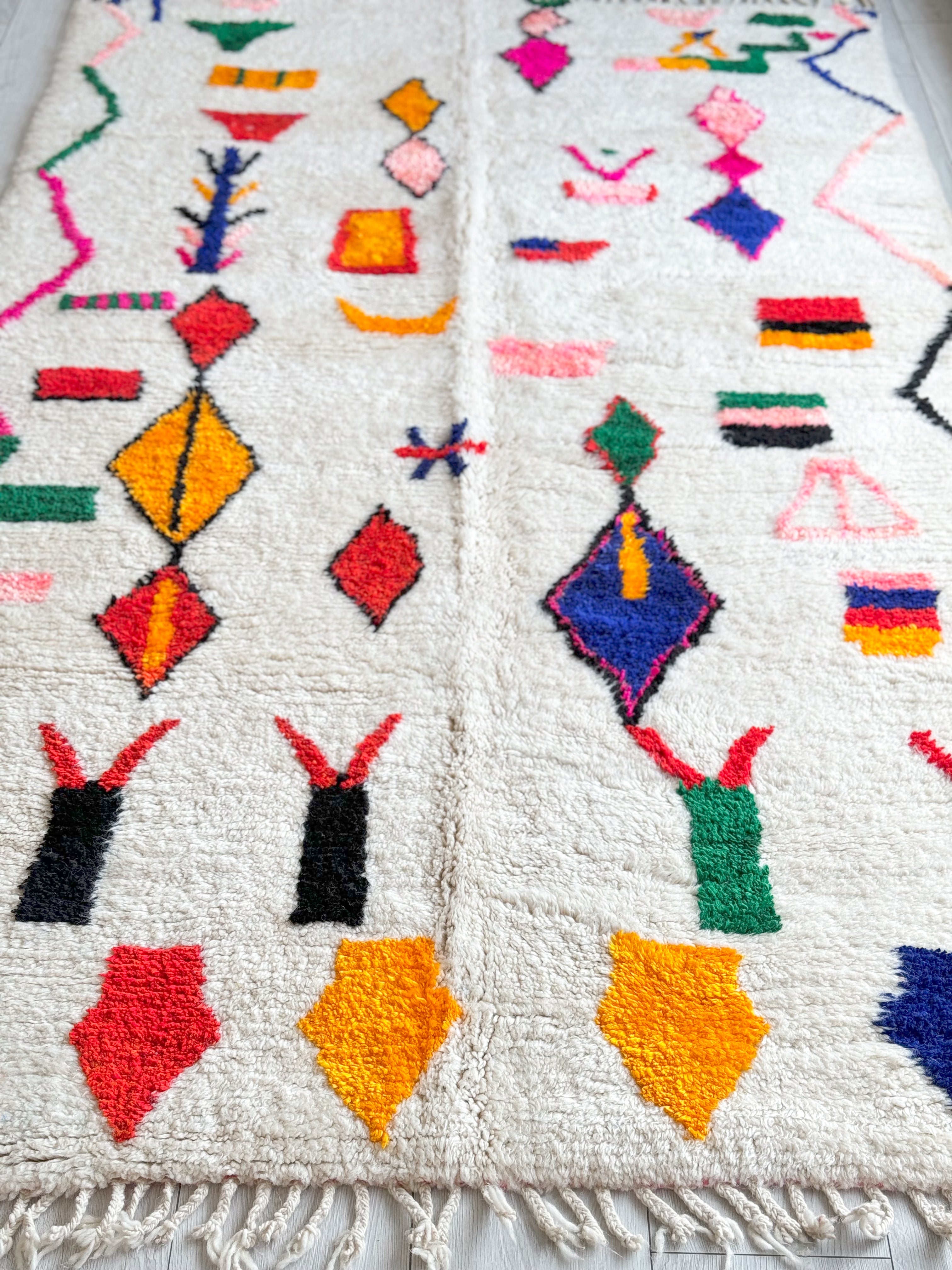 Colorful Berber rug 155 x 270 cm - n°980