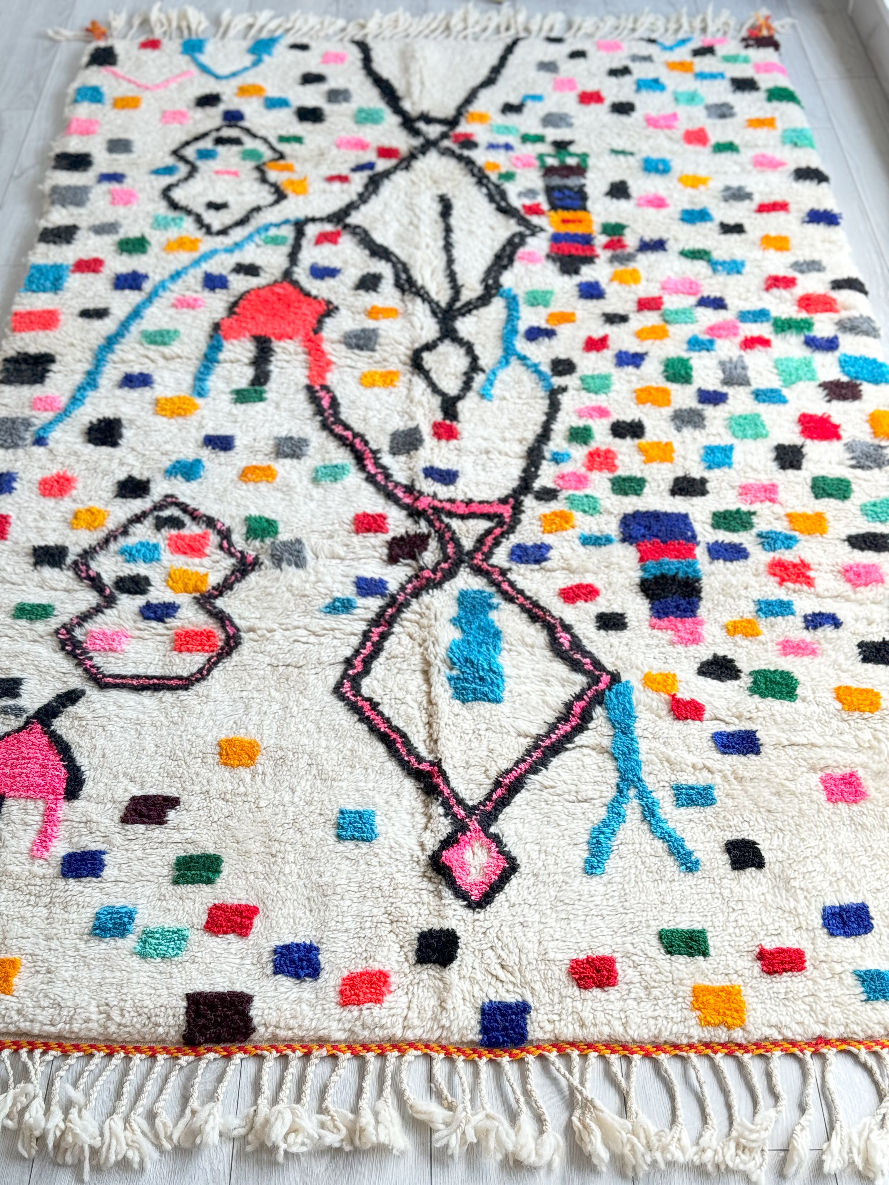 Tapis berbère coloré - n°1250