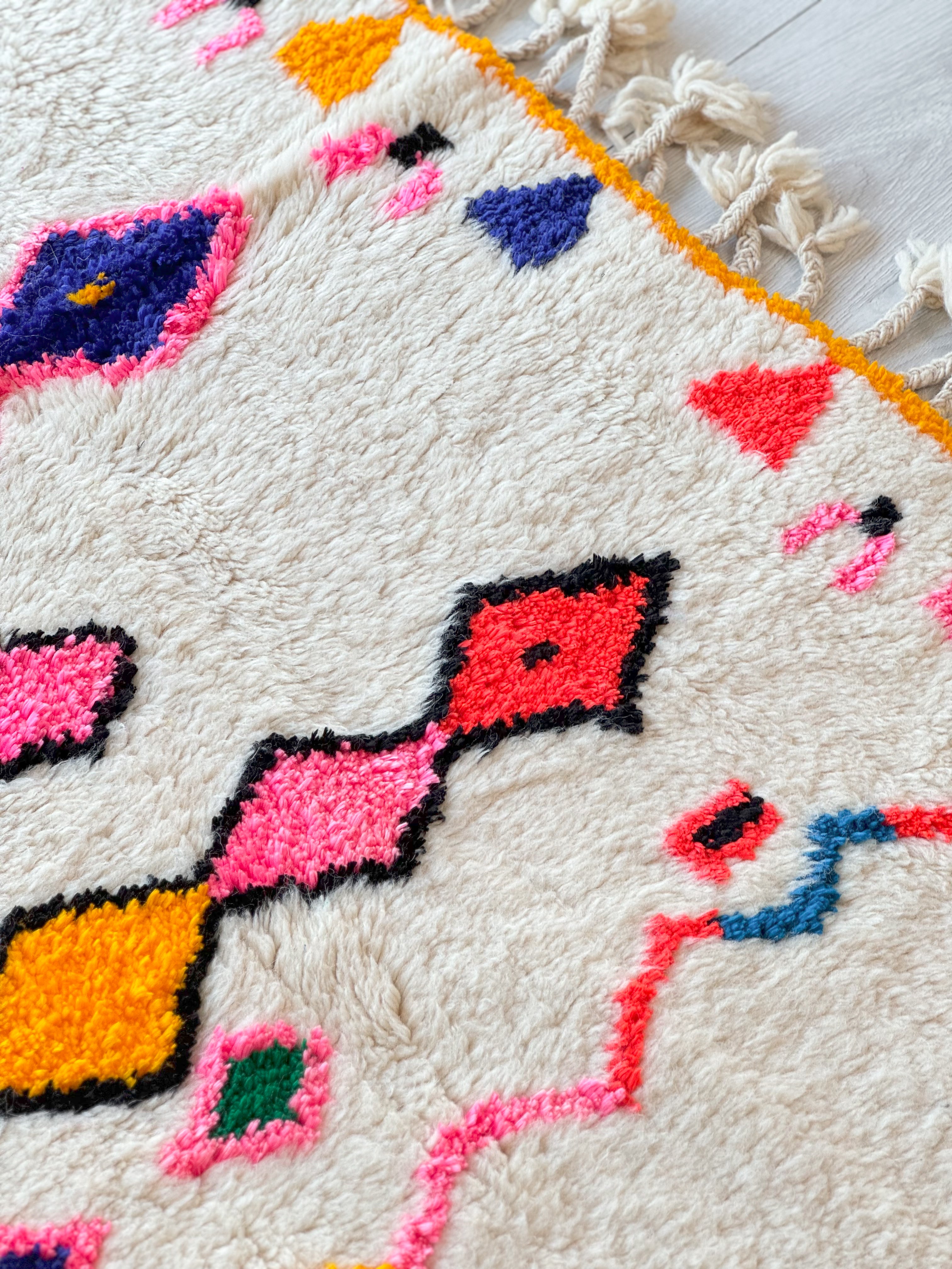 Colorful Berber Rug 155 x 214 cm / 5.1 x 7.0 ft - n°1486