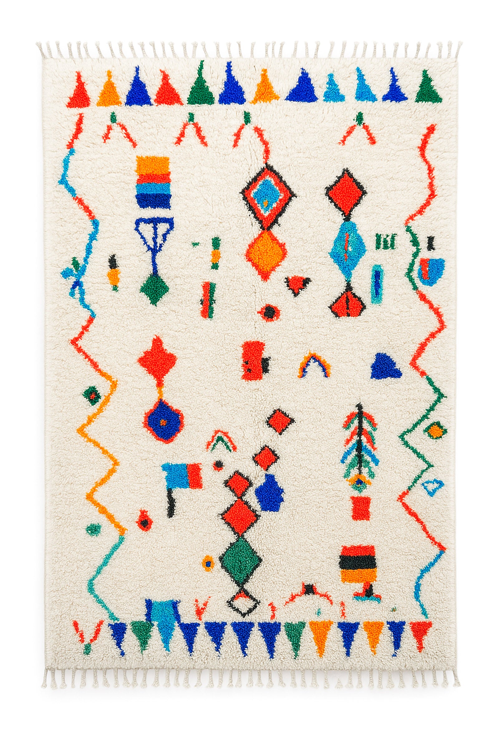 Farbenfroher Berberteppich 146 x 269 cm - Nr. 2113