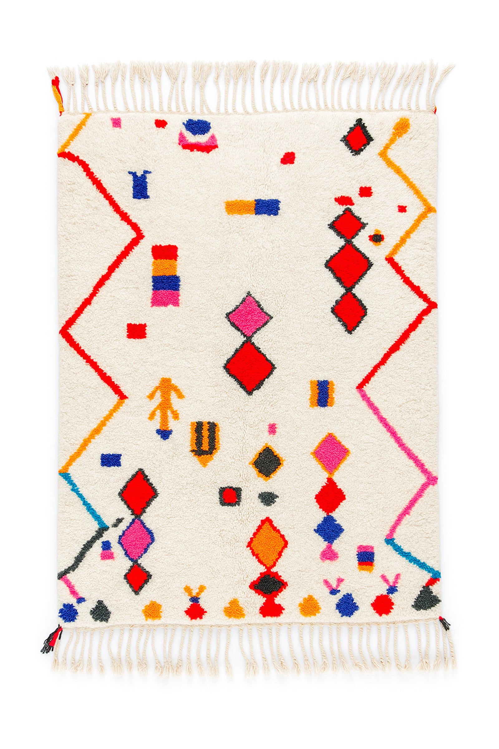 Colorful Berber rug 119 x 210 cm - n°2242