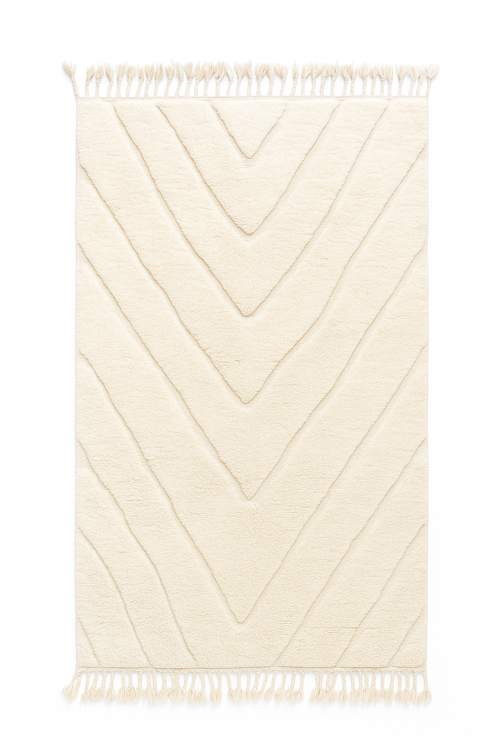 Weißer Berberteppich - Nr. 2297