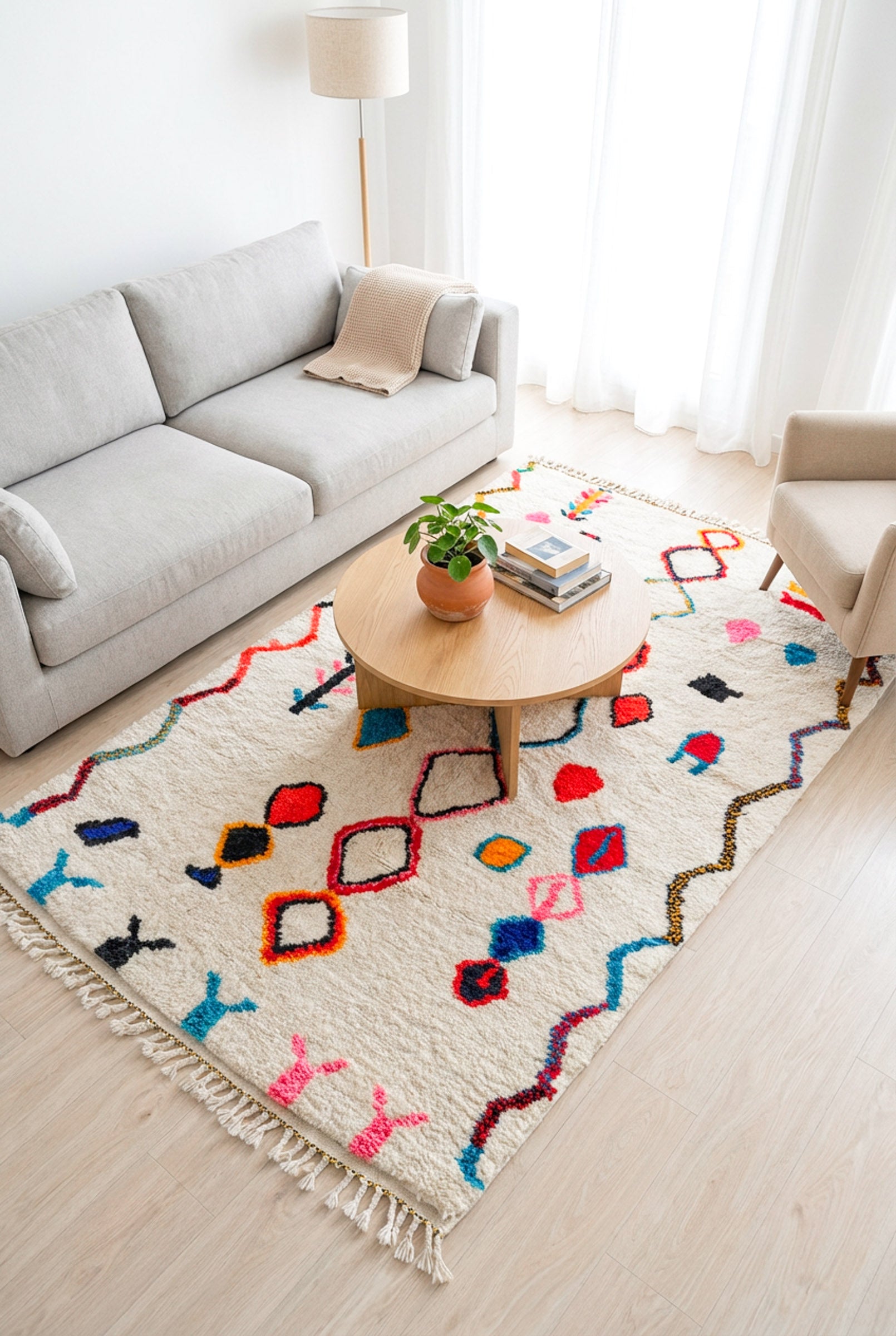 Colorful Berber rug 154 x 274 cm - No. 2420