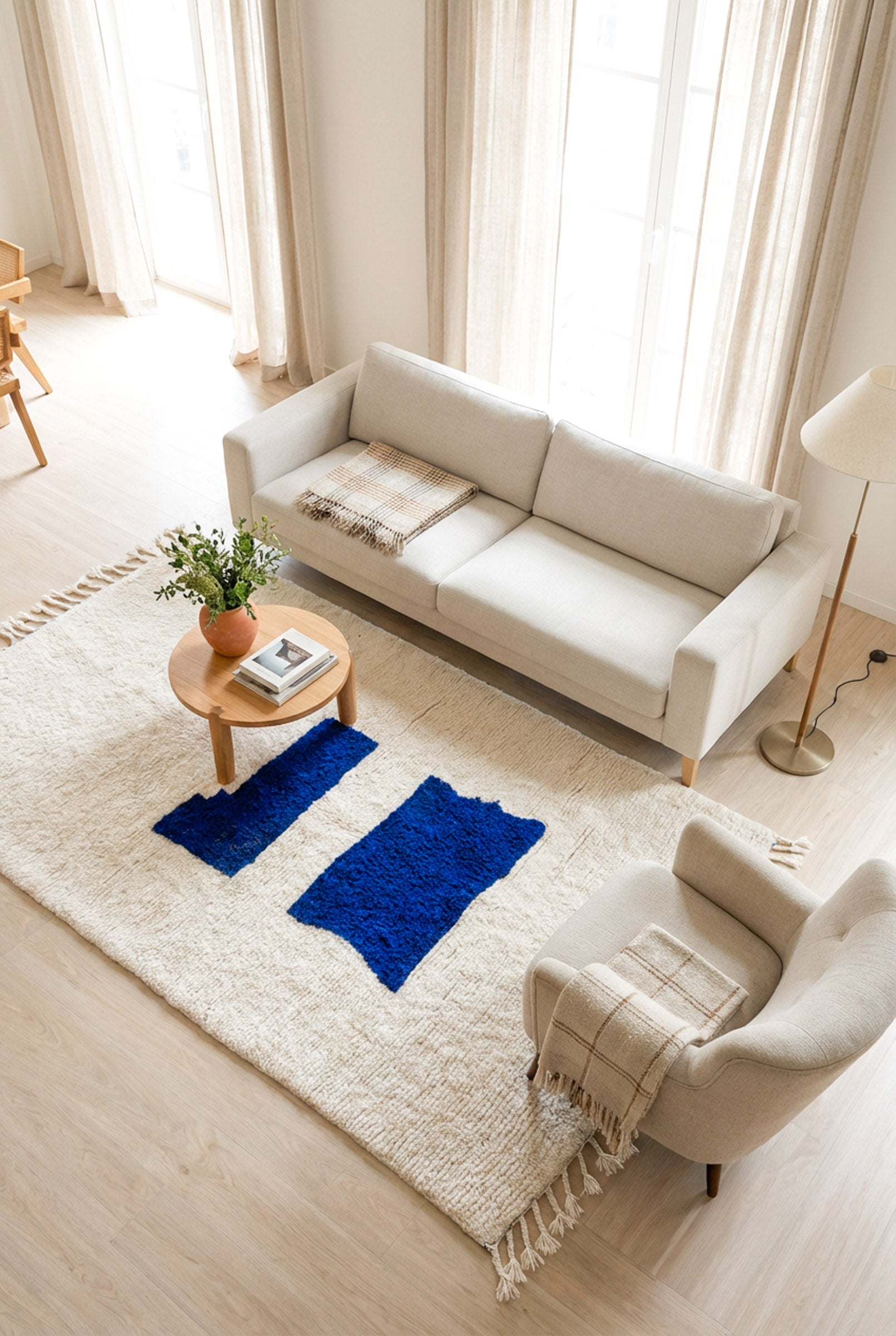 Colorful Berber rug 151 x 266 cm - No. 2446