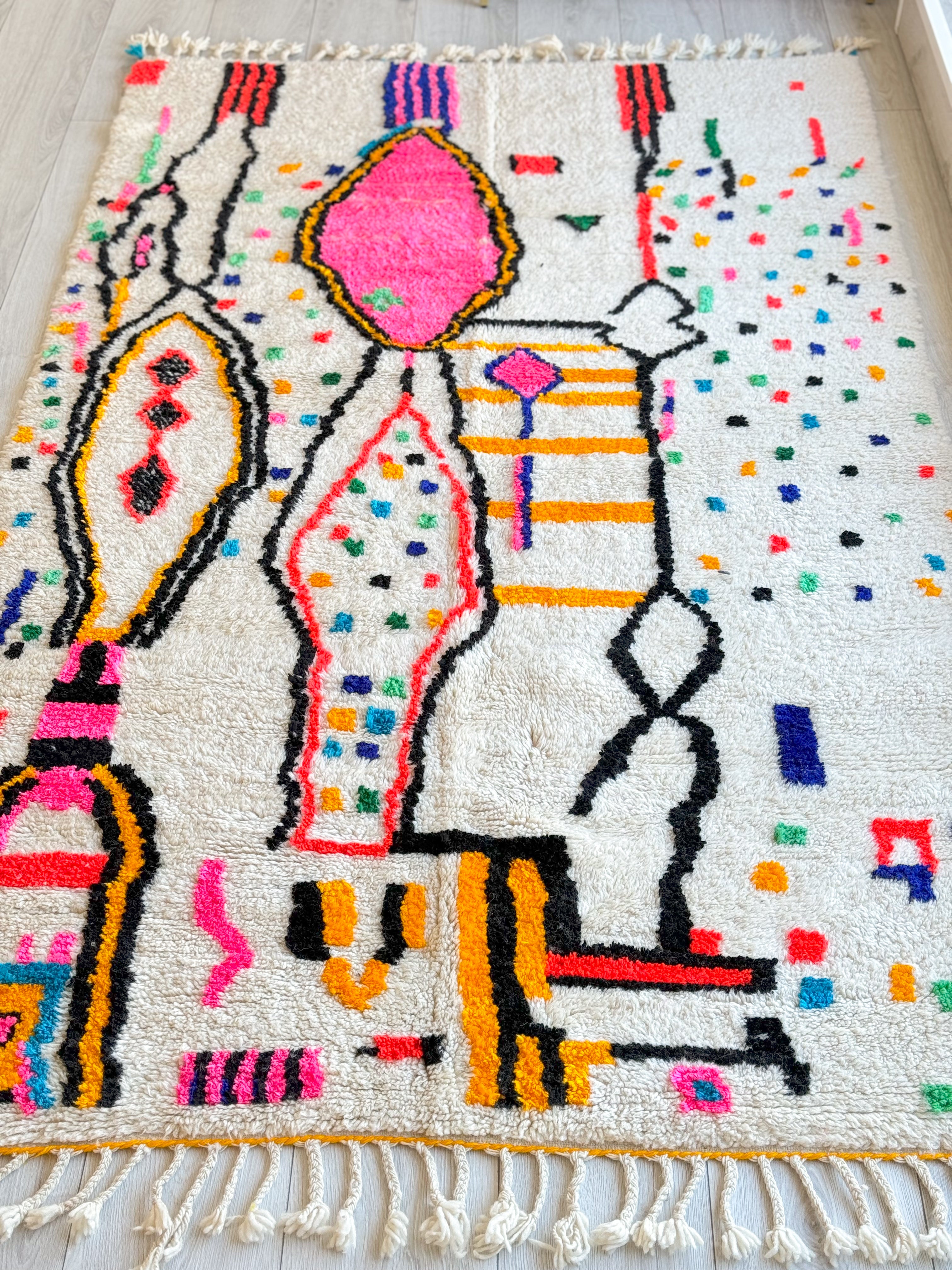 Tapis berbère coloré 144 x 255 cm - n°861