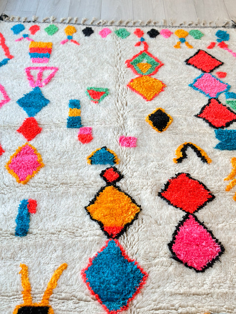 Tapis berbère coloré 151 x 250 cm - n°742