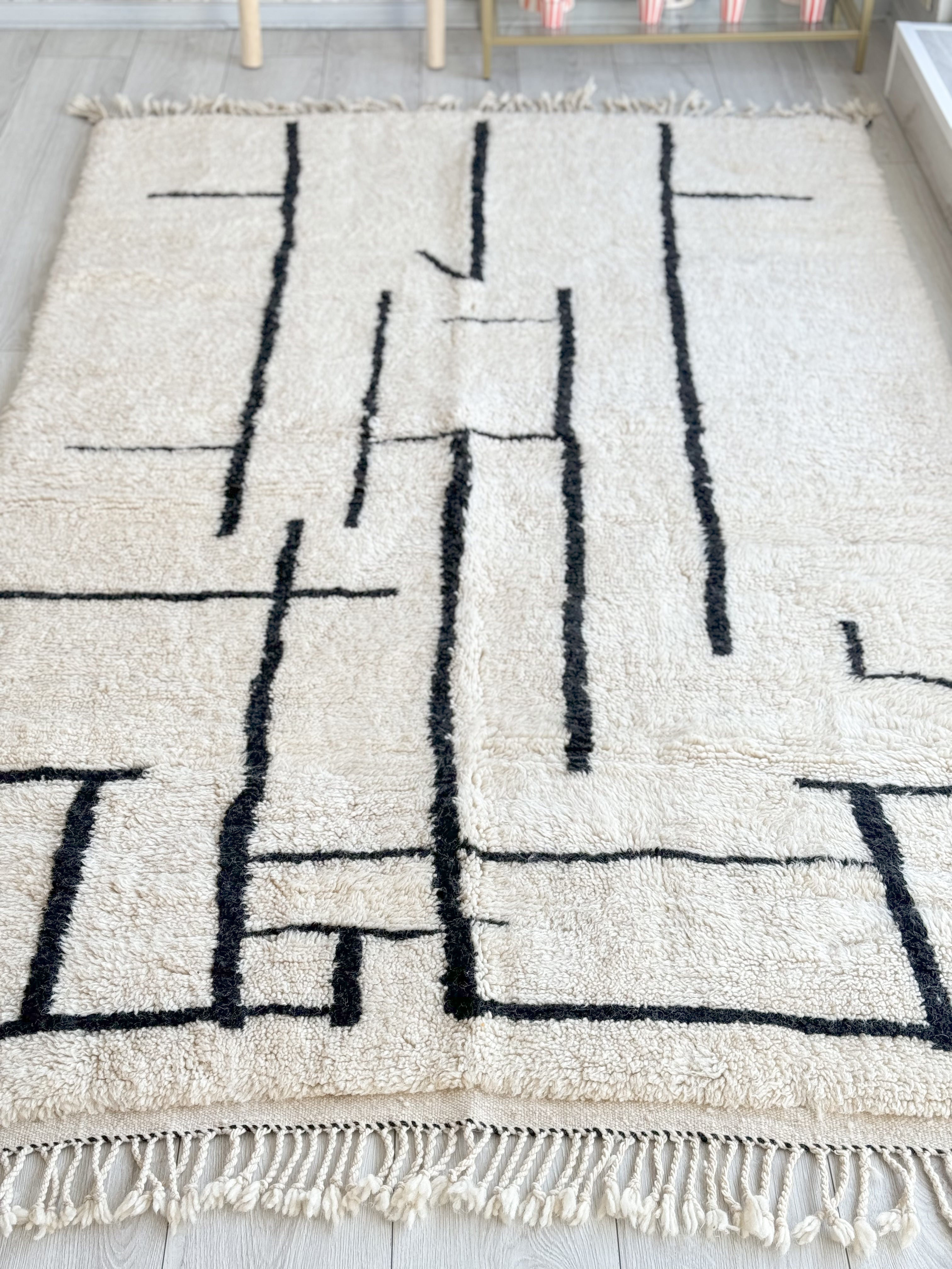 Beni Ouarain rug - 152 x 263 cm - n°909