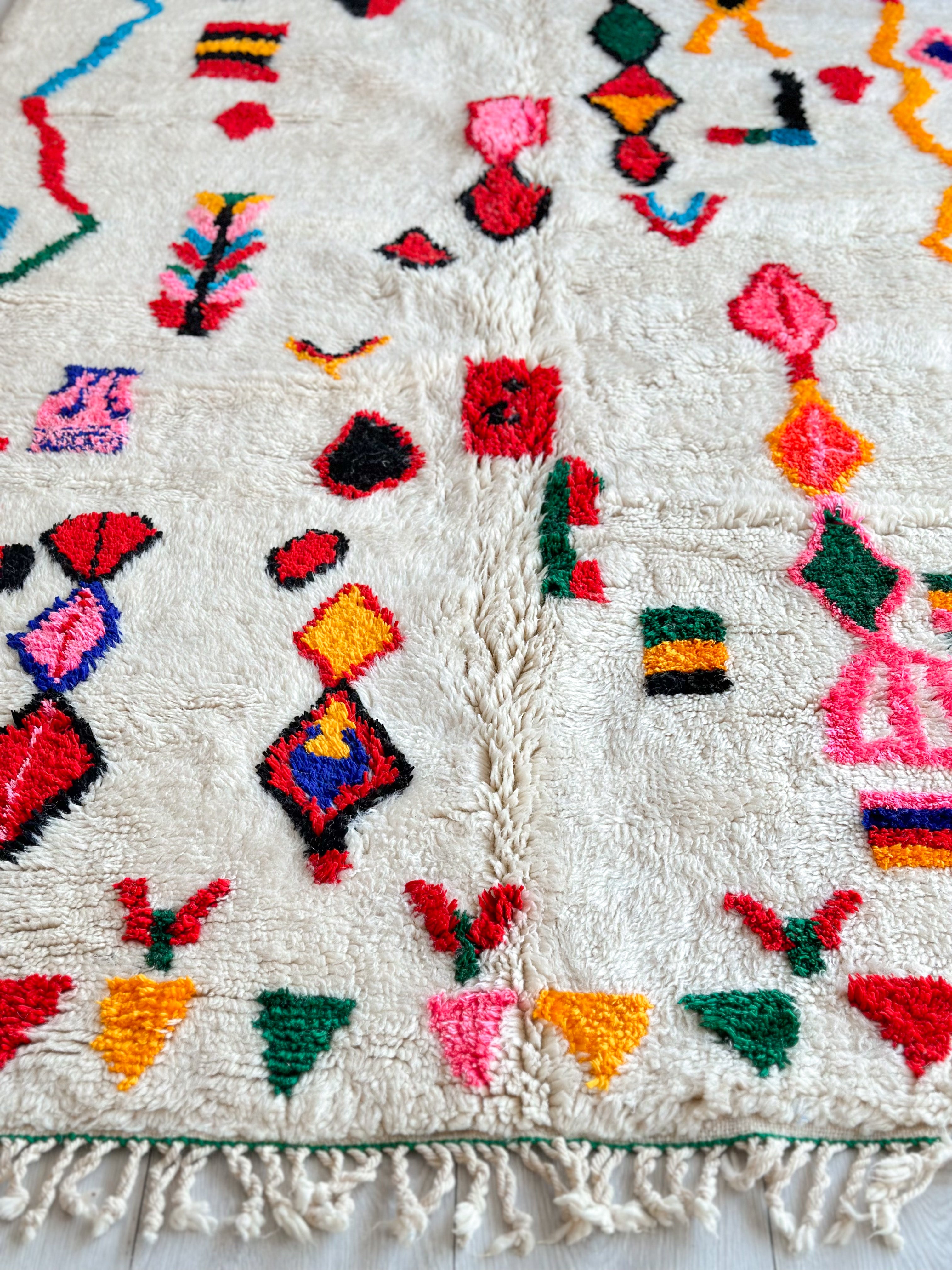 Colorful Berber rug 144 x 253 cm - n°636