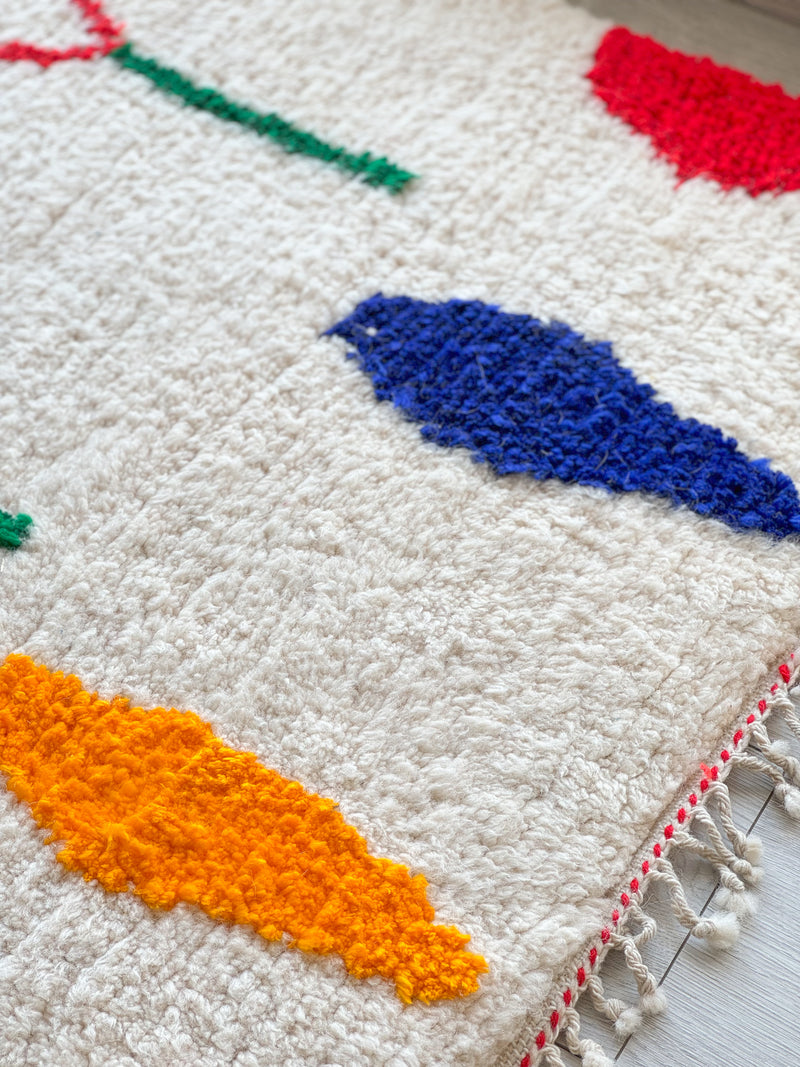 Colorful Berber rug 193 x 290 cm - n°848