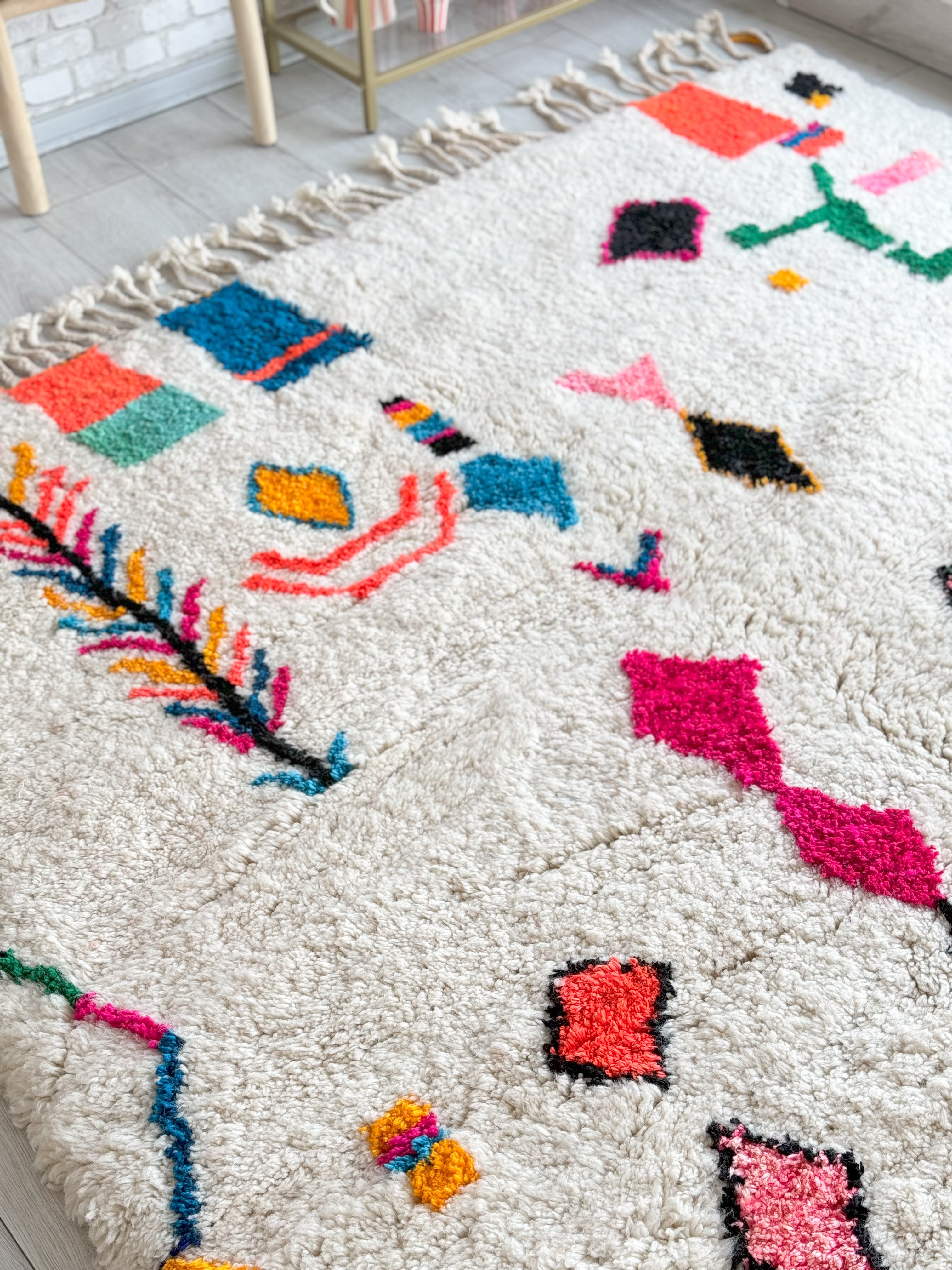 Colorful Berber rug 210 x 310 cm - n°898