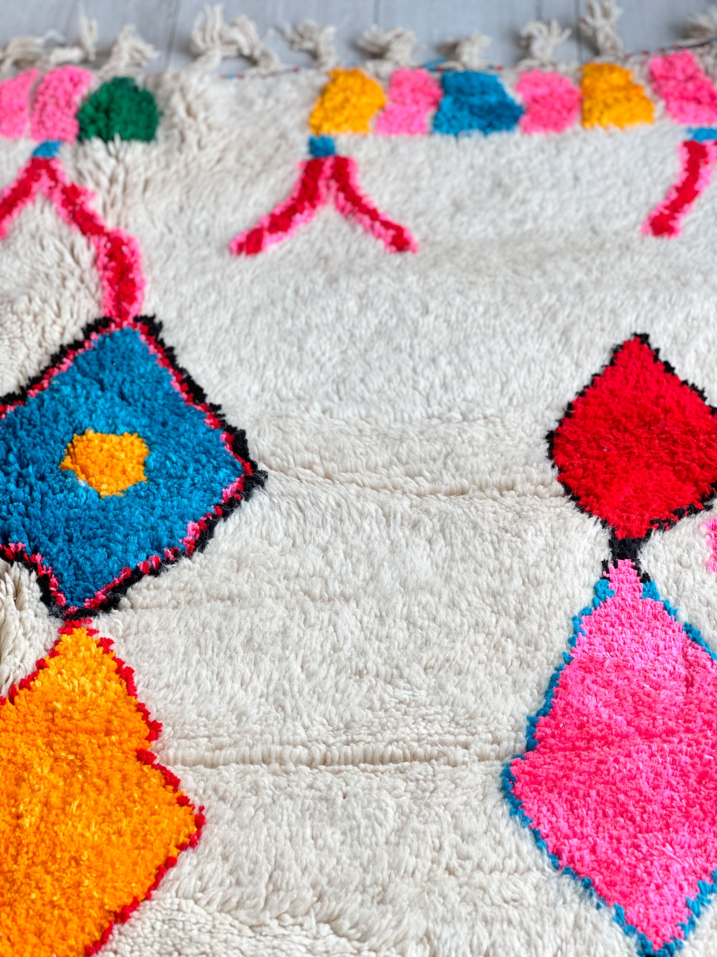 Colorful Berber rug 142 x 270 cm - n°732