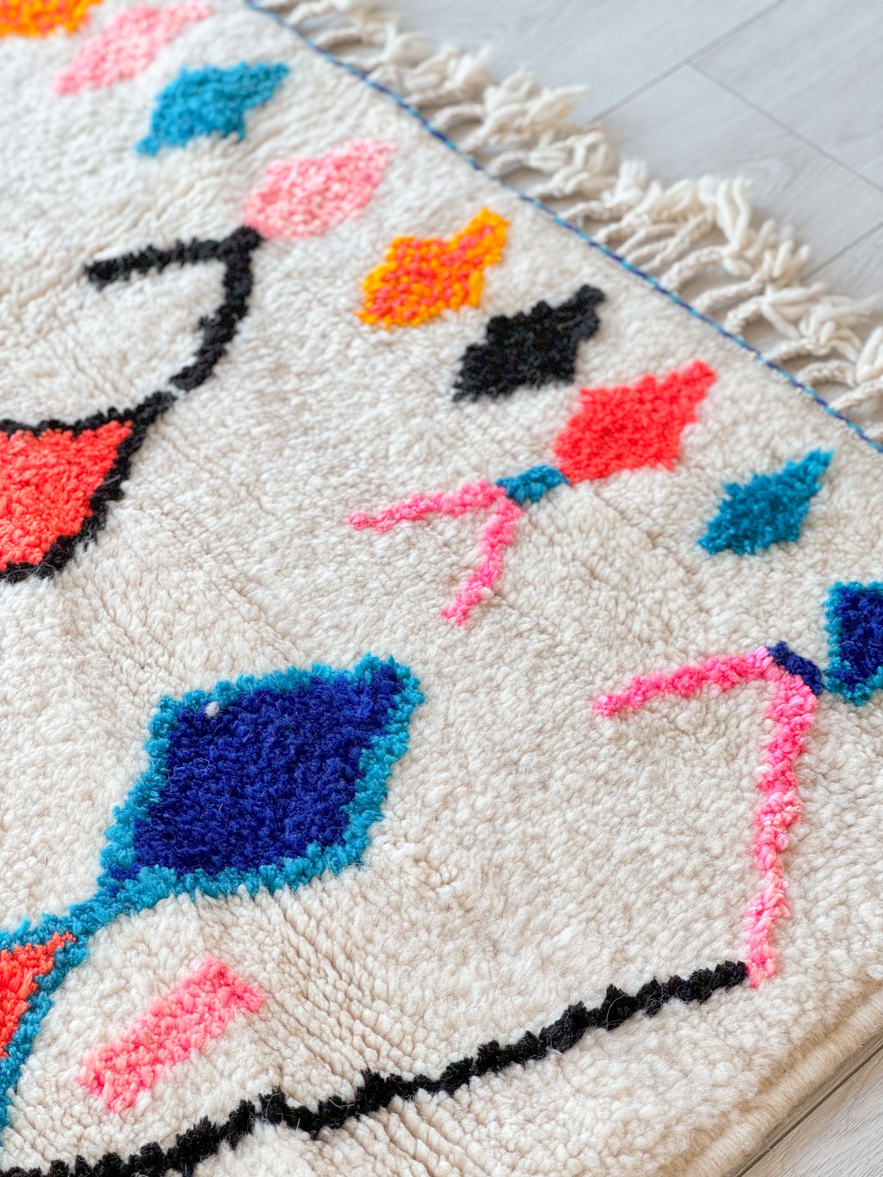 Colorful Berber rug 146 x 282 cm - n°833