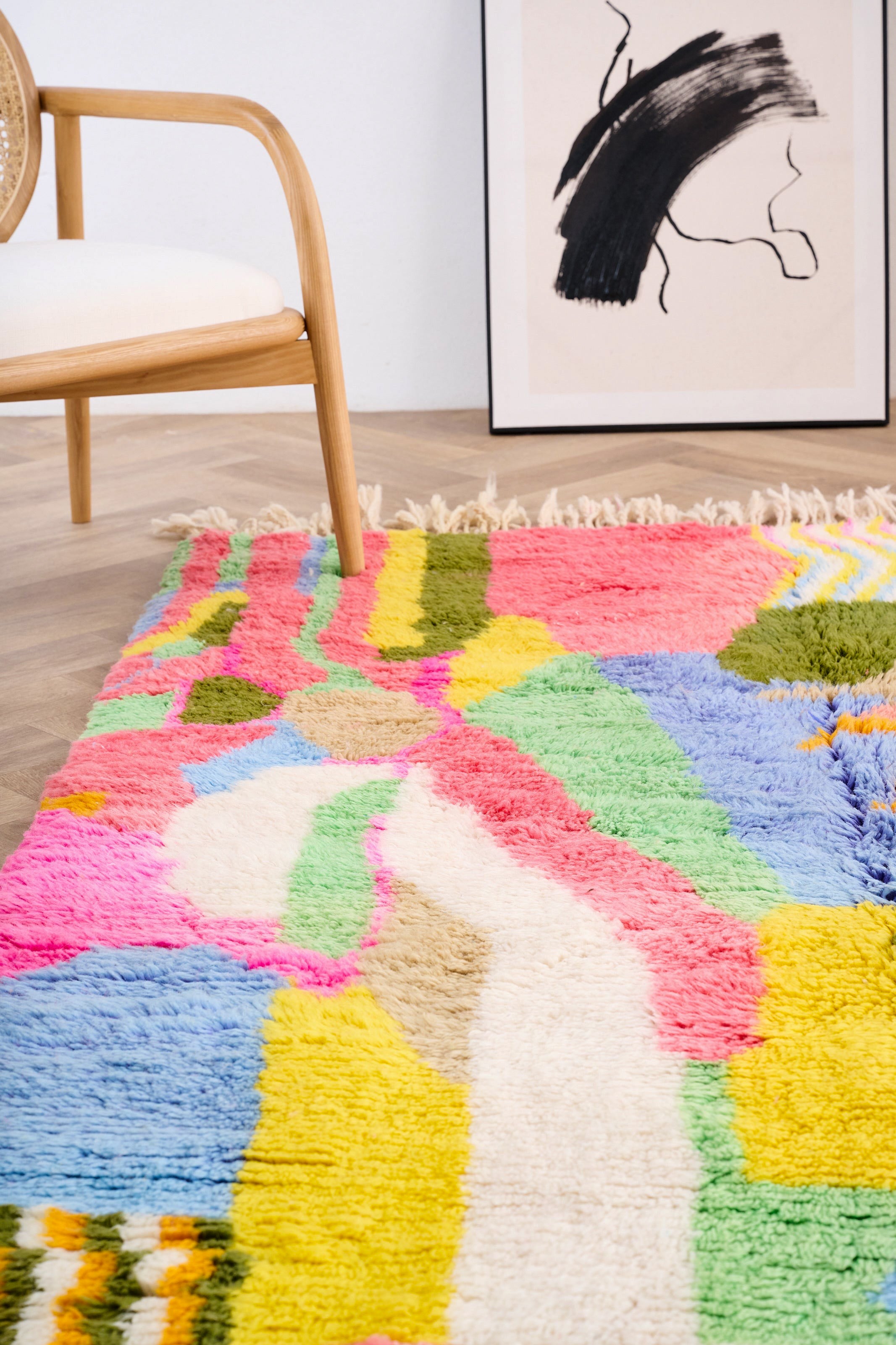 Colorful Berber rug 148 x 272 cm - n°1623