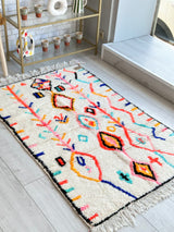 Colorful Berber rug 97 x 160 cm - n°649